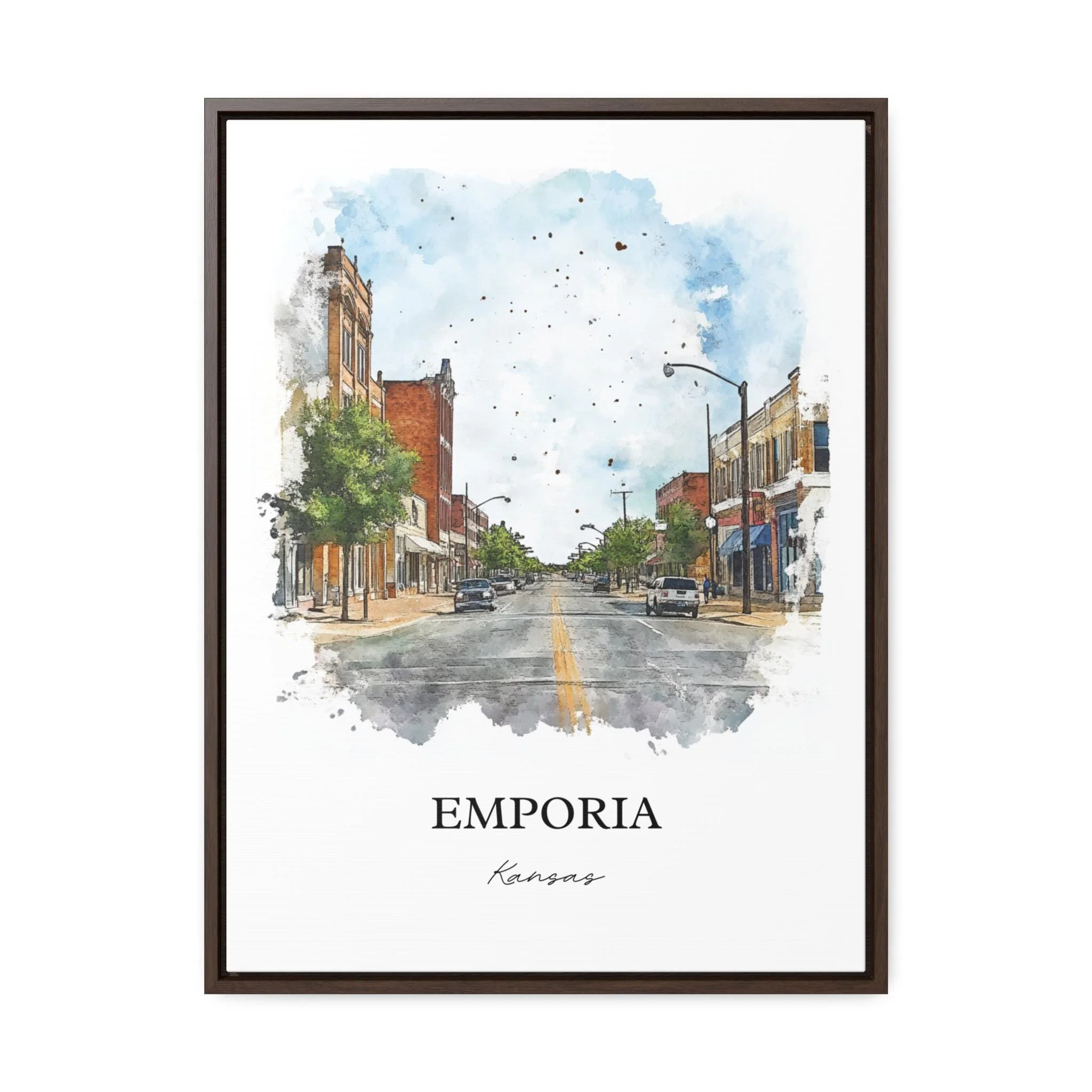 Emporia, Kansas – Watercolor Art Print - Image 7