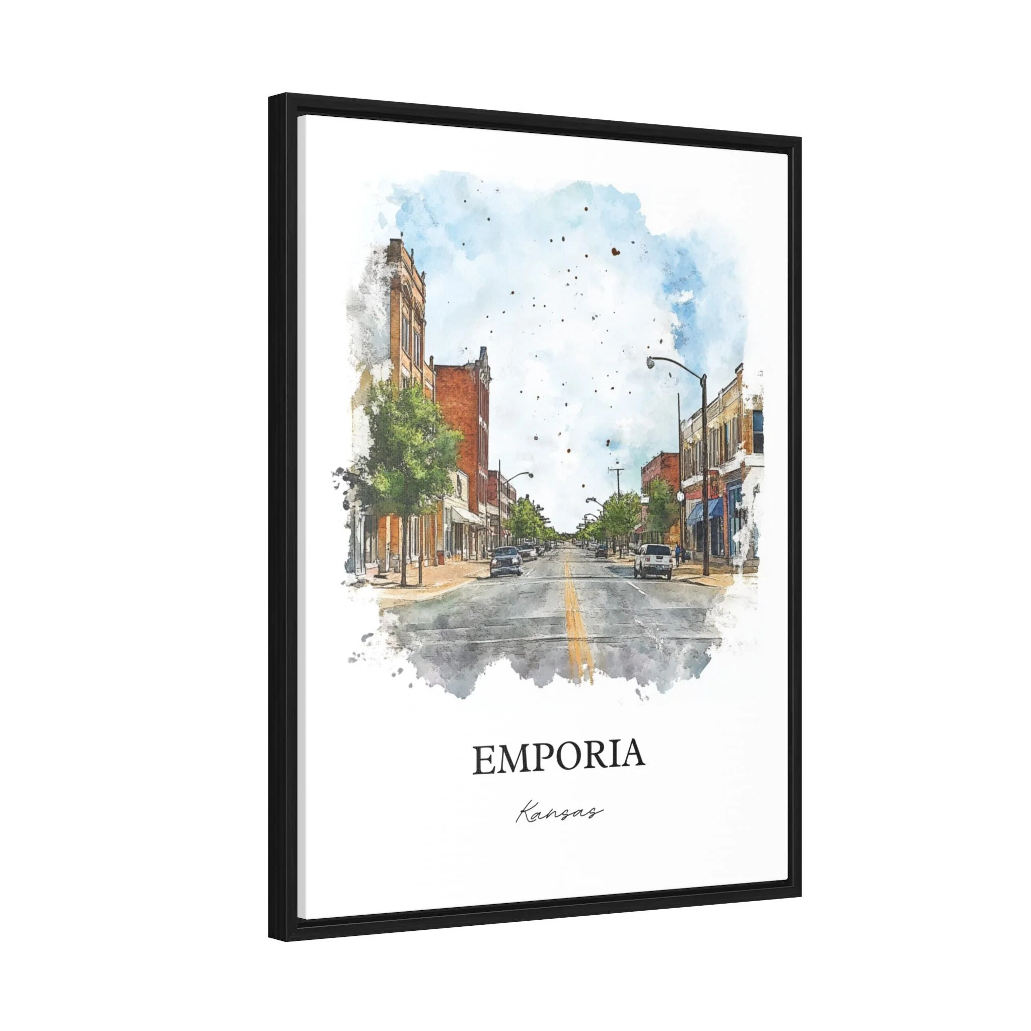 Emporia, Kansas – Watercolor Art Print - Image 8