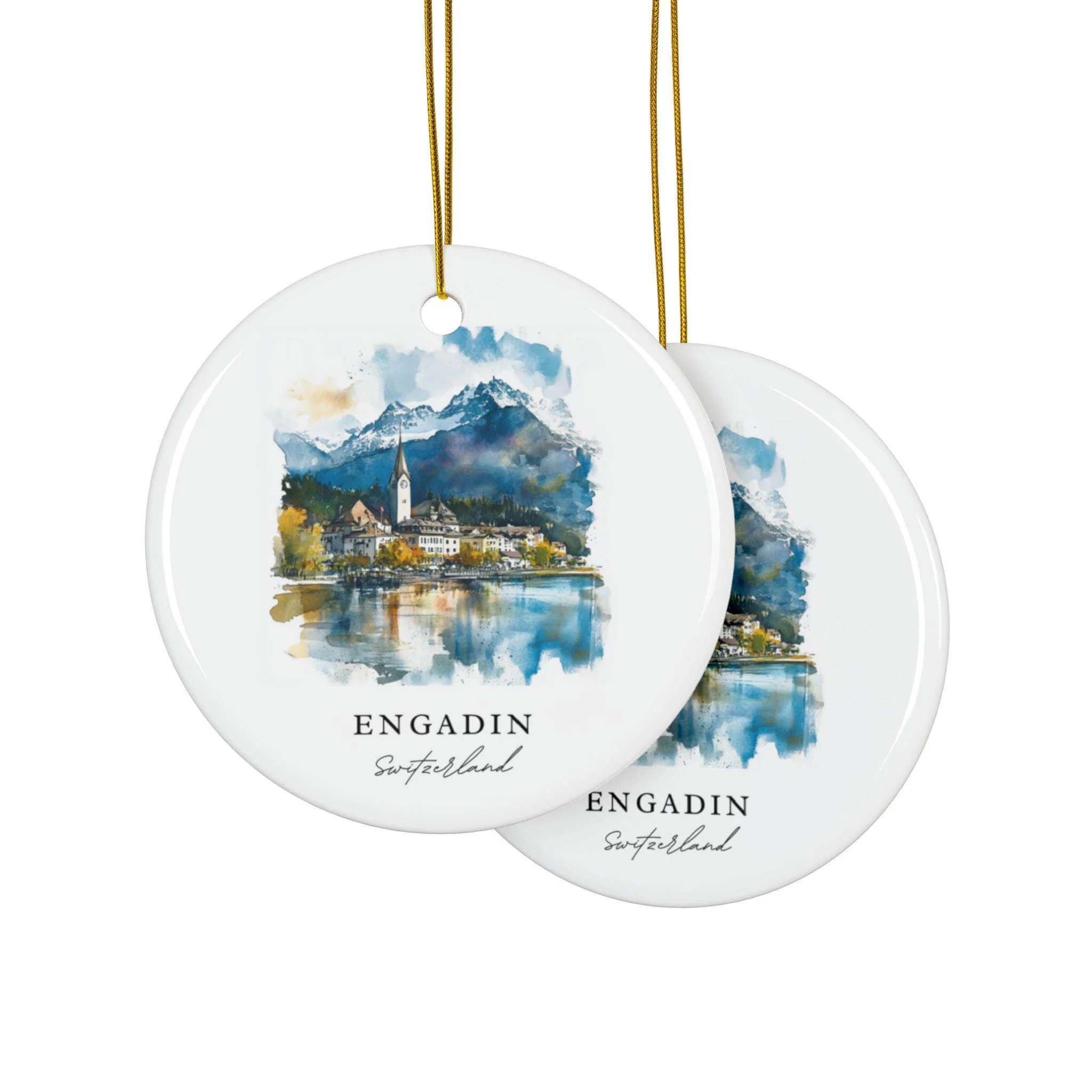 Engadin Switzerland Ornament: Unique Engadin Souvenir, Engadin Decor, and Authentic Engadin Switzerland Gift - Image 3