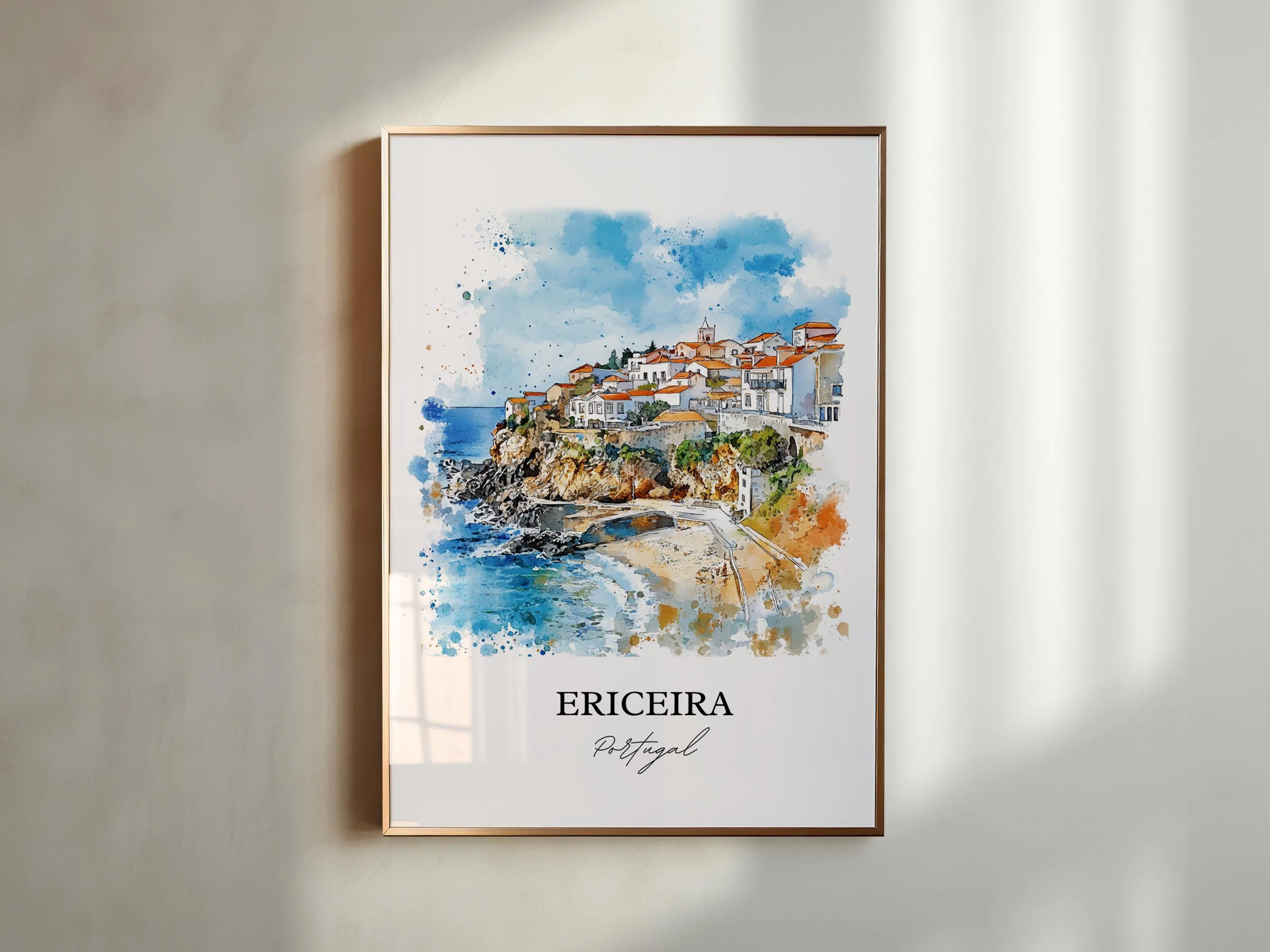 Ericeira, Portugal – Watercolor Art Print - Image 4
