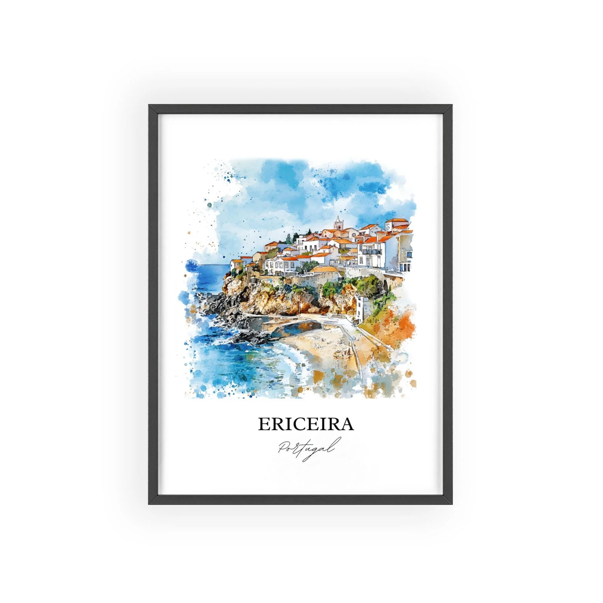 Ericeira, Portugal – Watercolor Art Print - Image 7