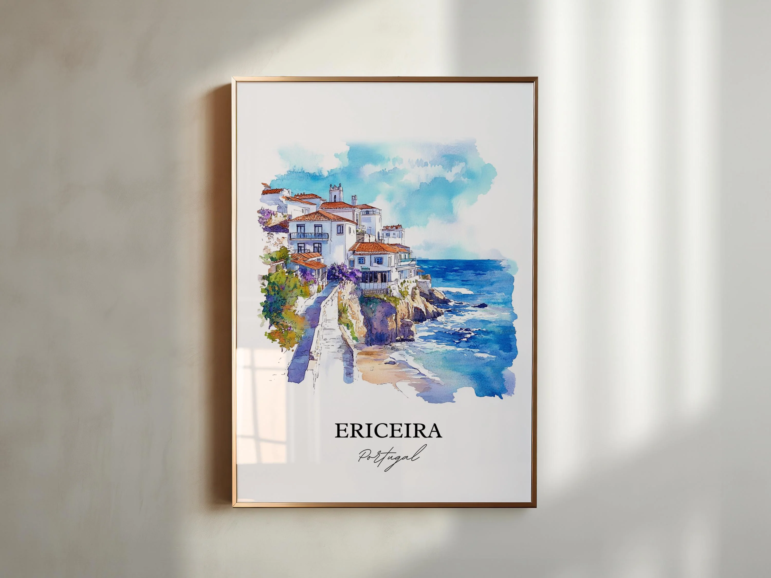 Ericeira, Portugal – Watercolor Art Print - Image 4