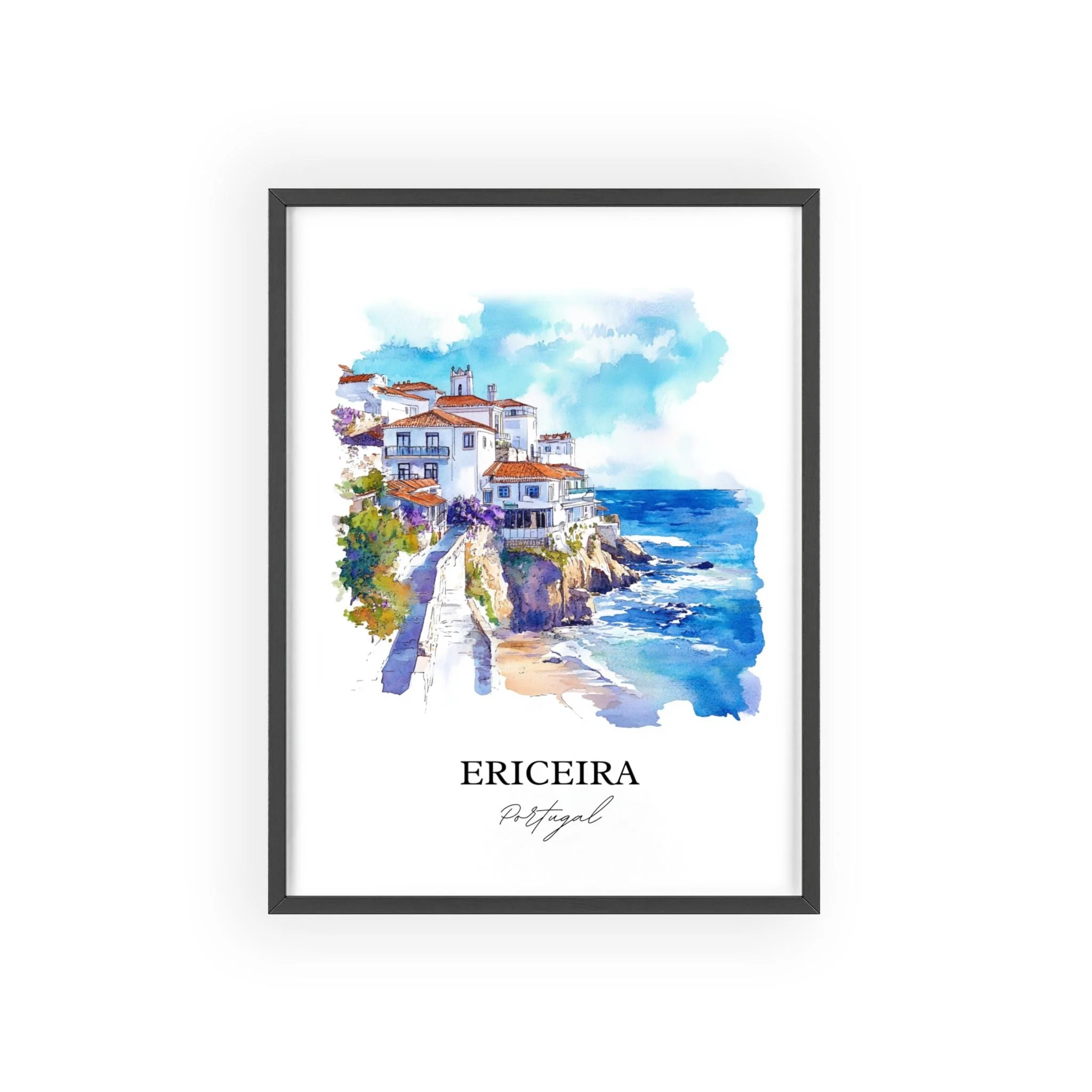 Ericeira, Portugal – Watercolor Art Print - Image 7