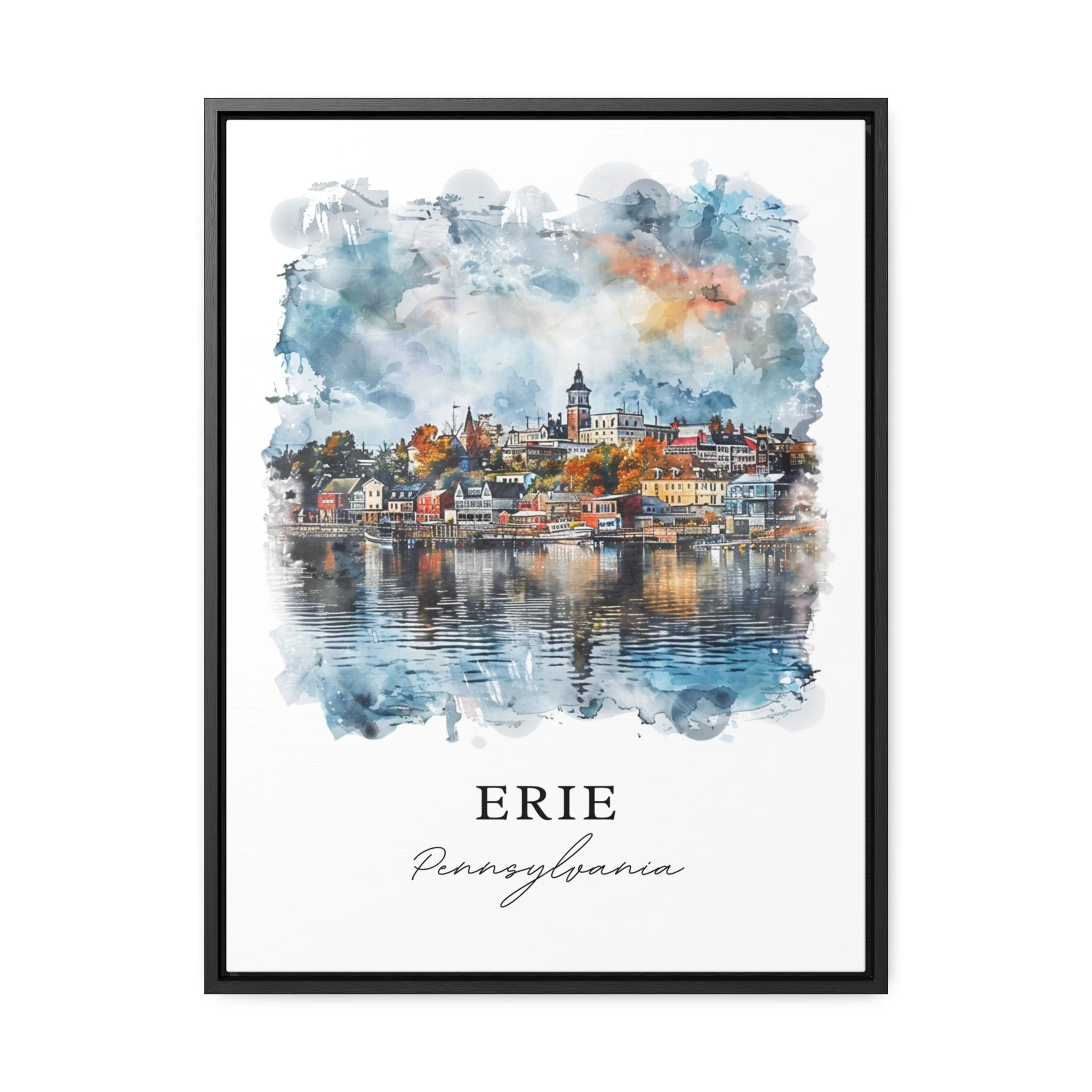 Erie, PA, USA – Watercolor Art Print - Image 5