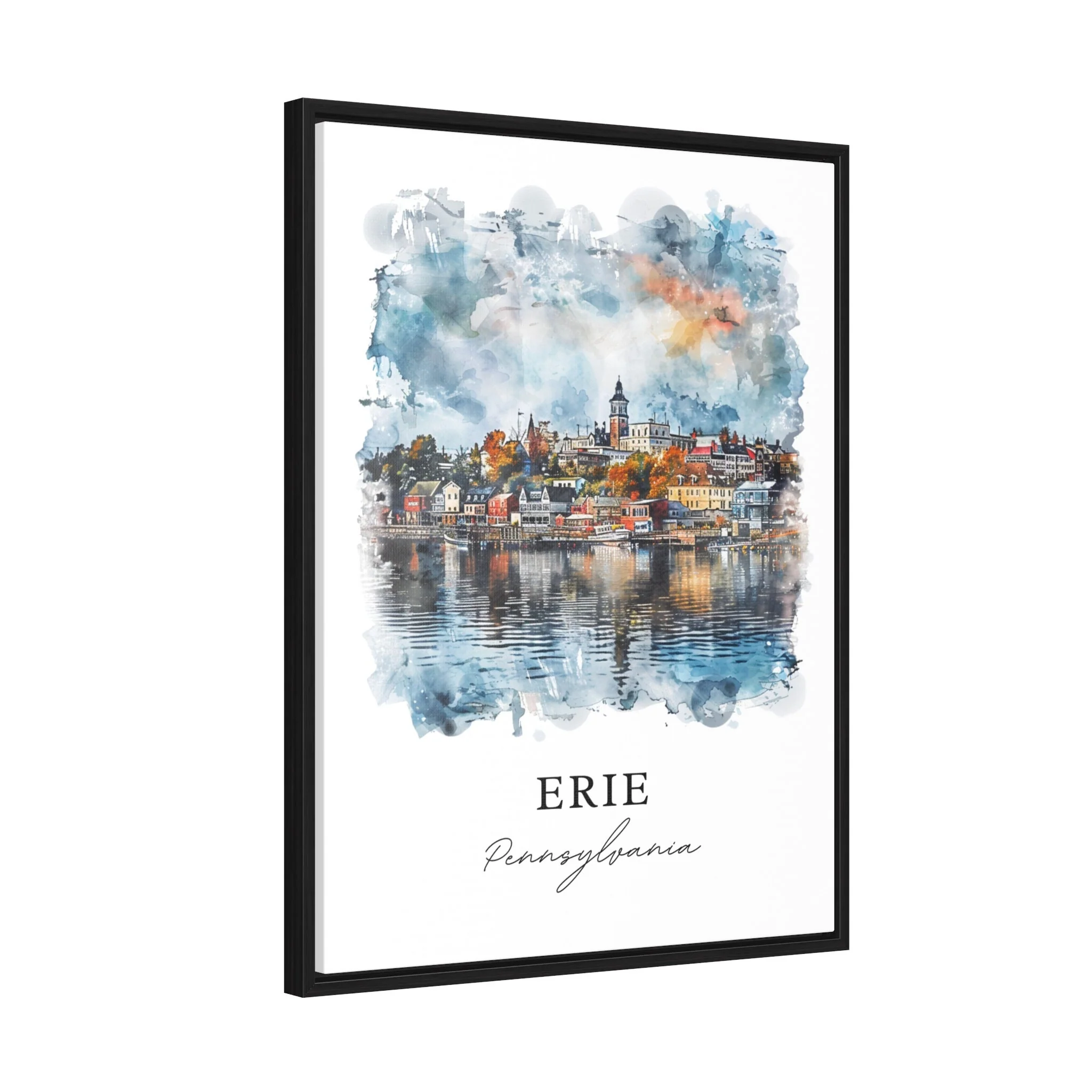 Erie, PA, USA – Watercolor Art Print - Image 6