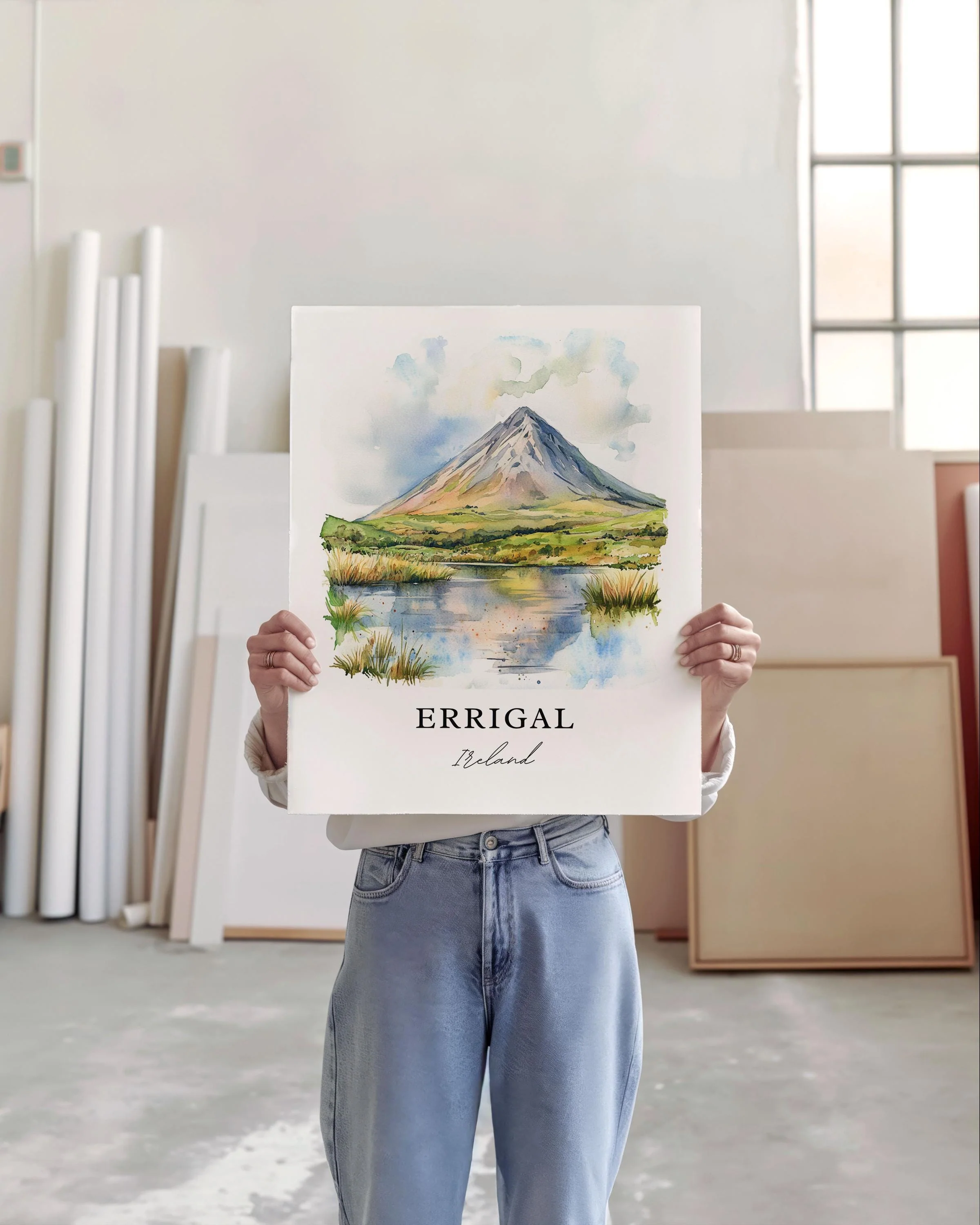 Errigal, Ireland – Watercolor Art Print - Image 5