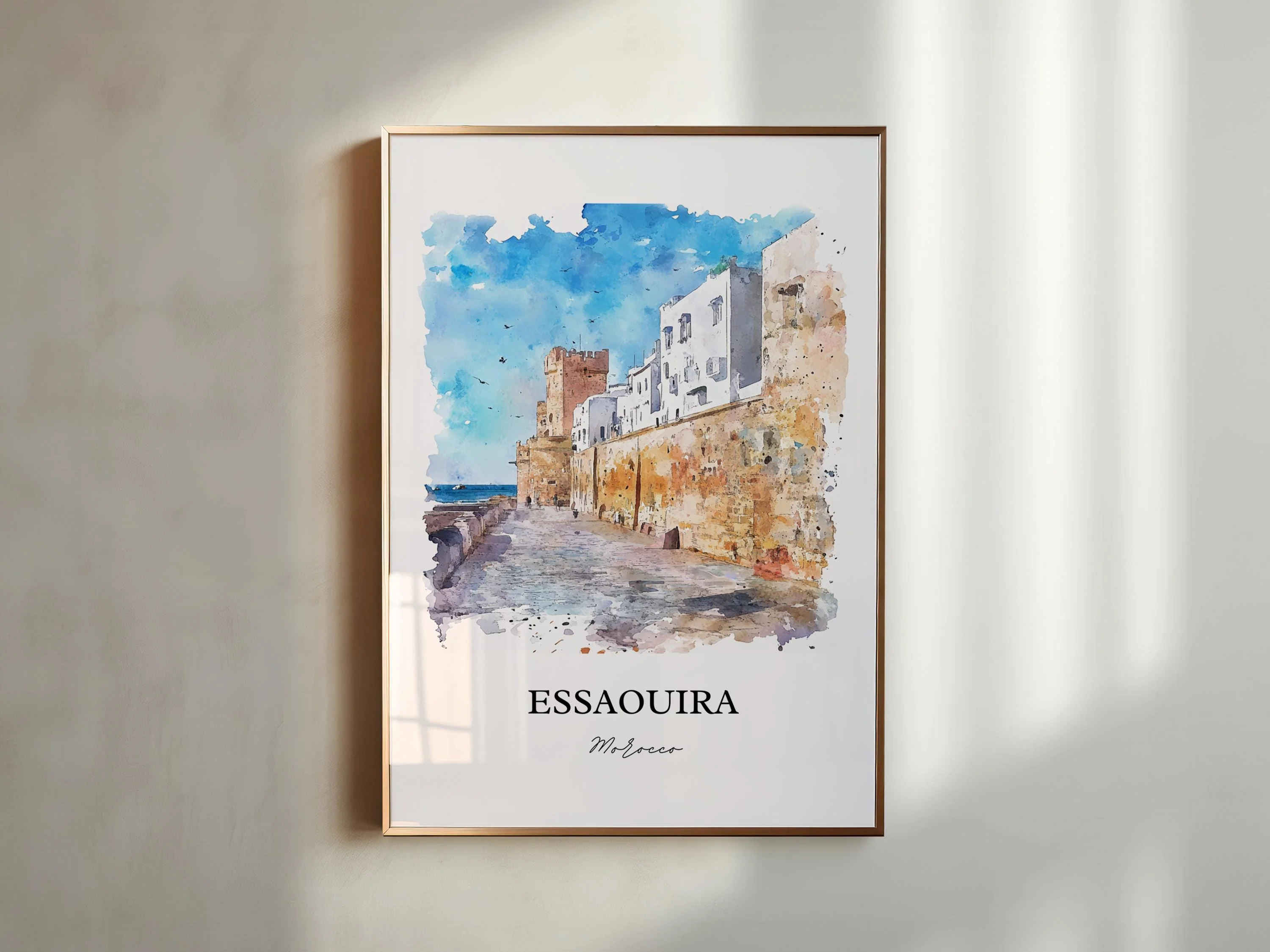 Essaouira, Morocco – Watercolor Art Print - Image 6