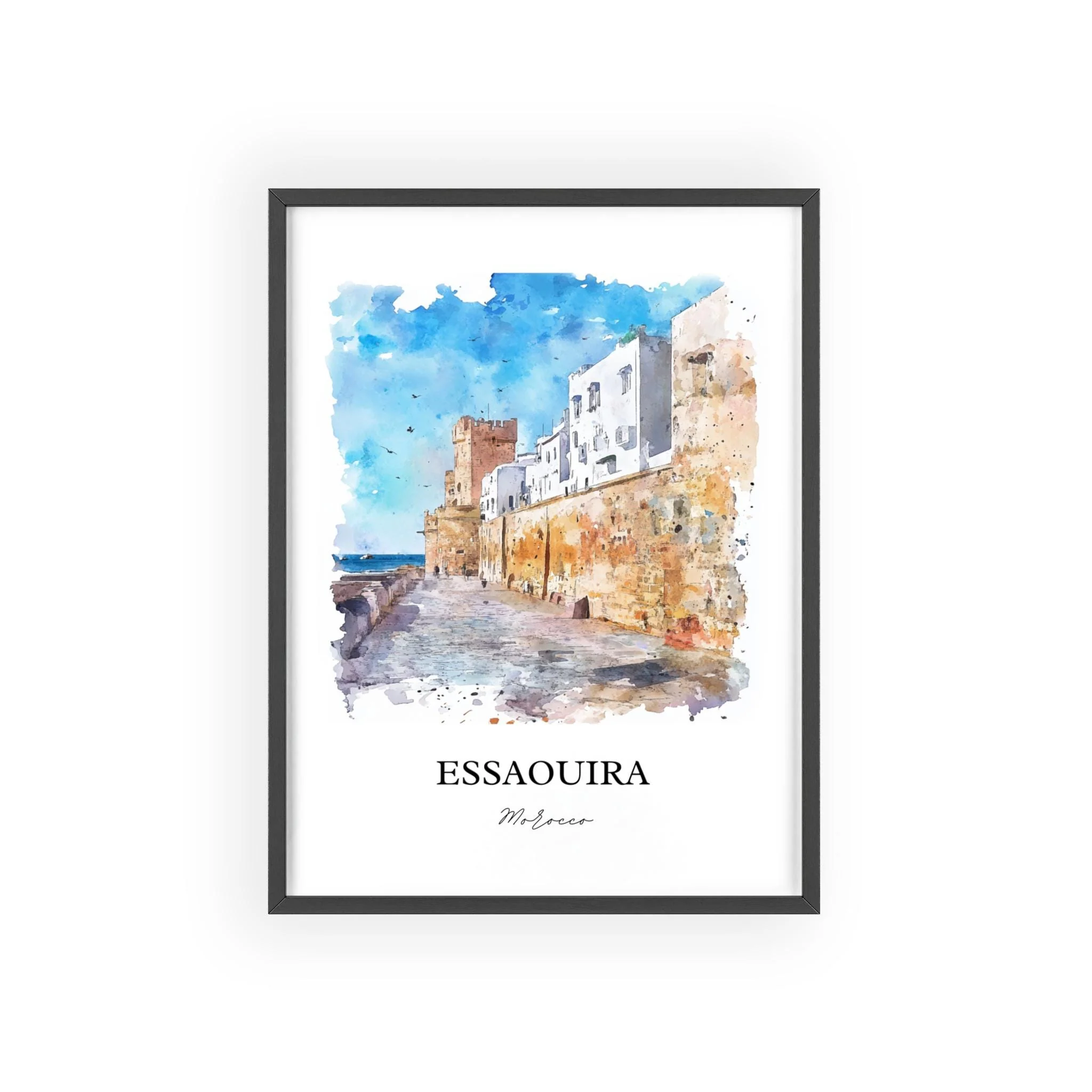 Essaouira, Morocco – Watercolor Art Print - Image 7