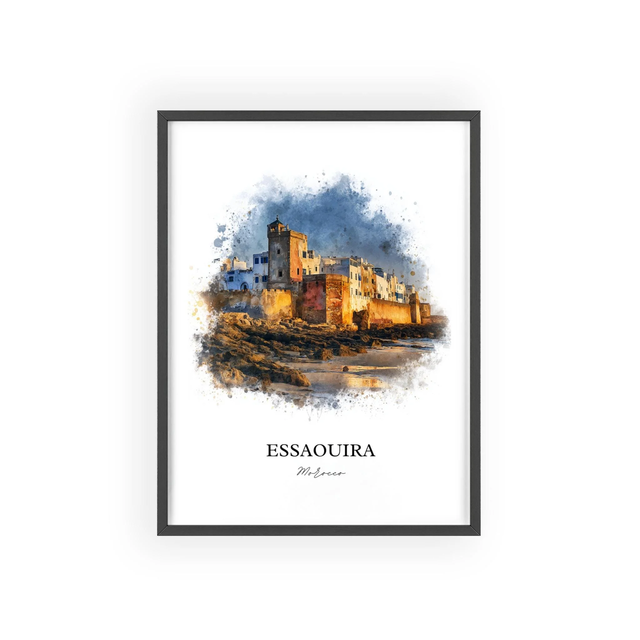 Essaouira, Morocco – Watercolor Art Print - Image 10