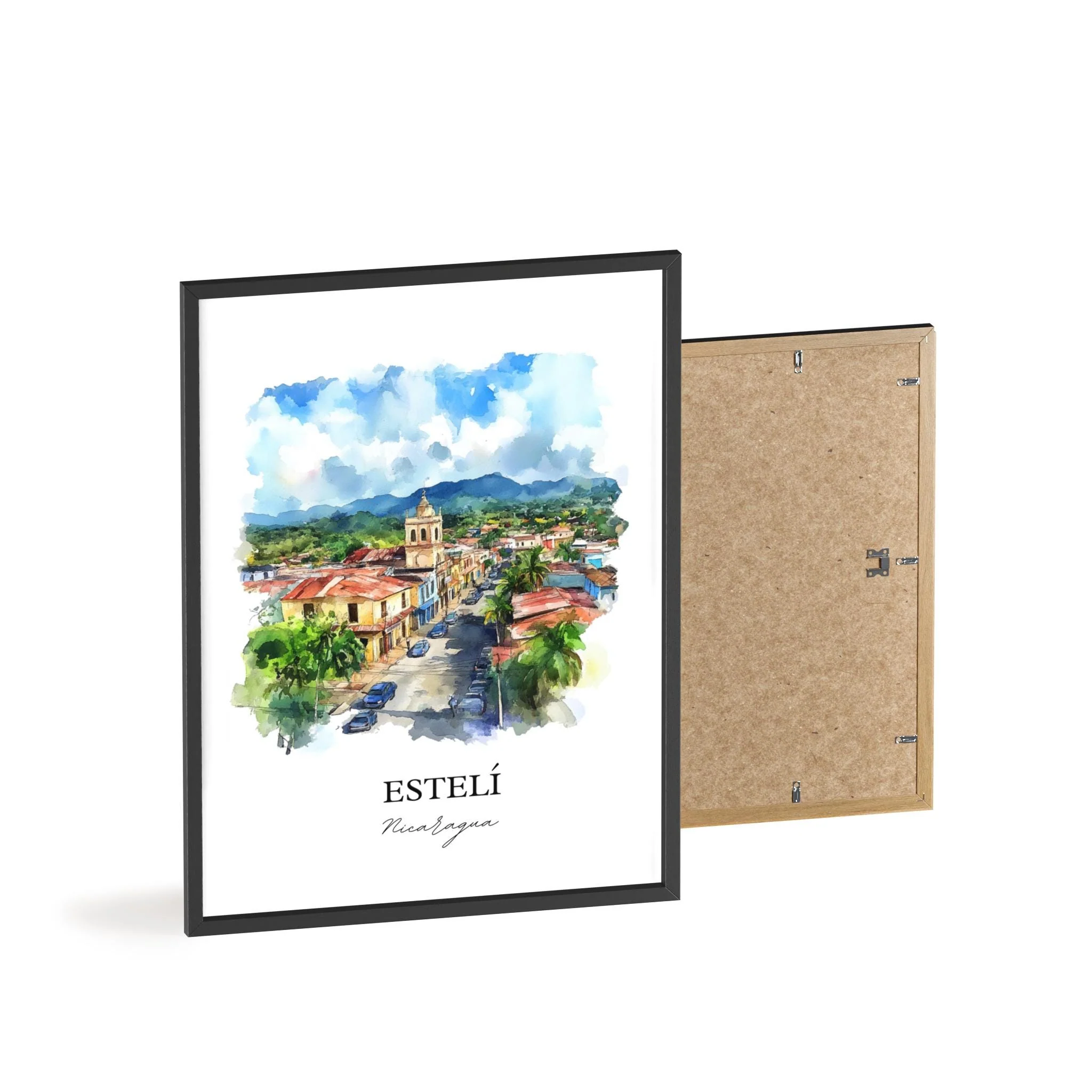 Estelí, Nicaragua – Watercolor Art Print - Image 8