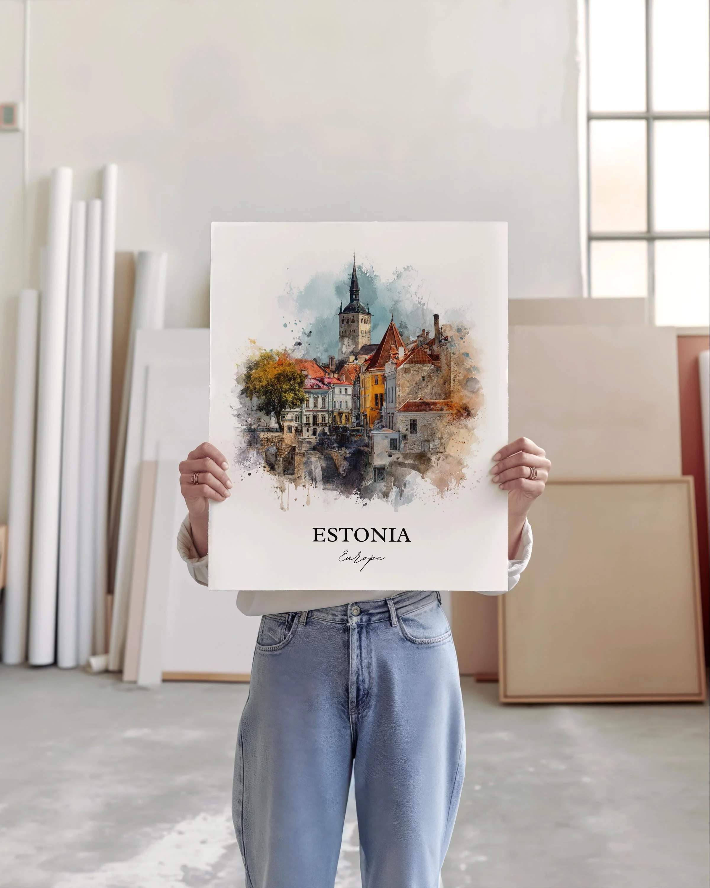 Estonia, Estonia – Watercolor Art Print - Image 5