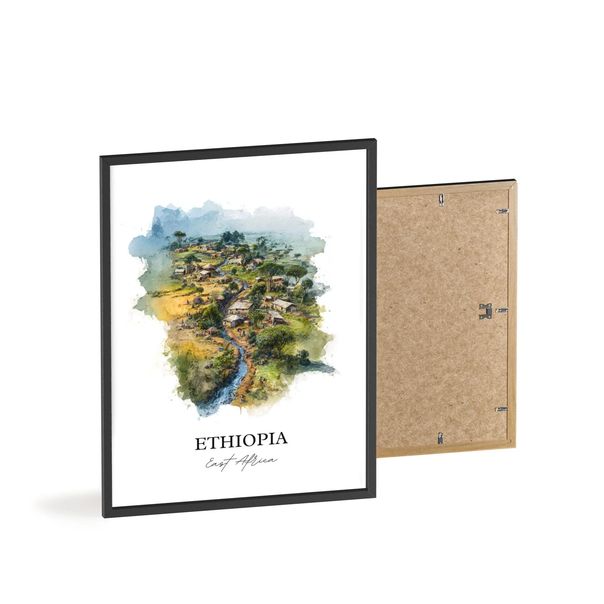Ethiopia, Ethiopia – Watercolor Art Print - Image 8