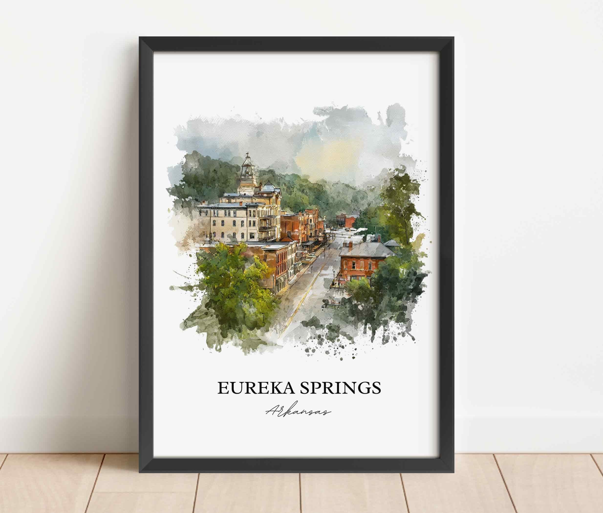 Eureka Springs, Arkansas – Watercolor Art Print - Image 9