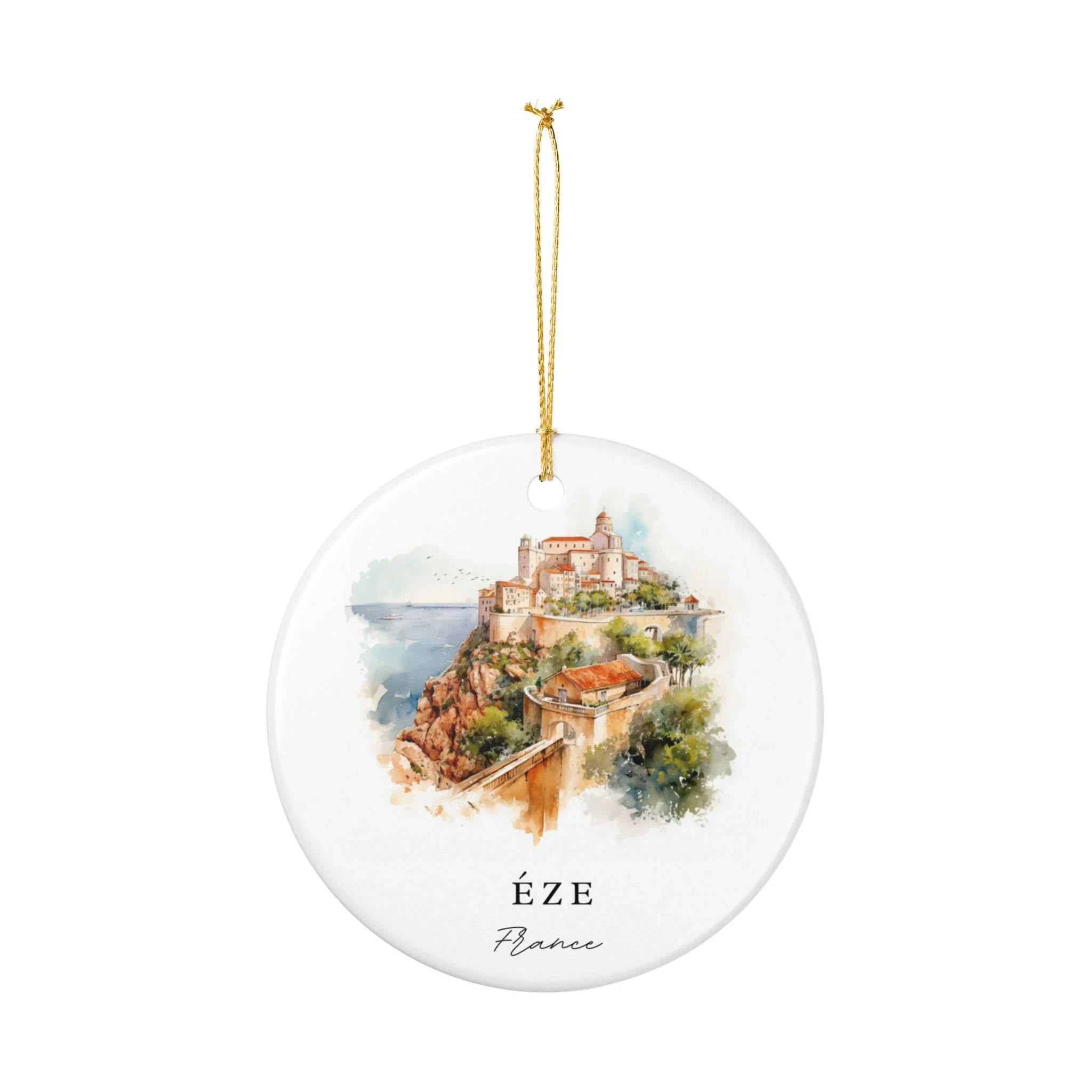 Eze France Ornament: Unique Éze France Souvenir, France Xmas Decor, and Authentic Éze France Gift - Image 2