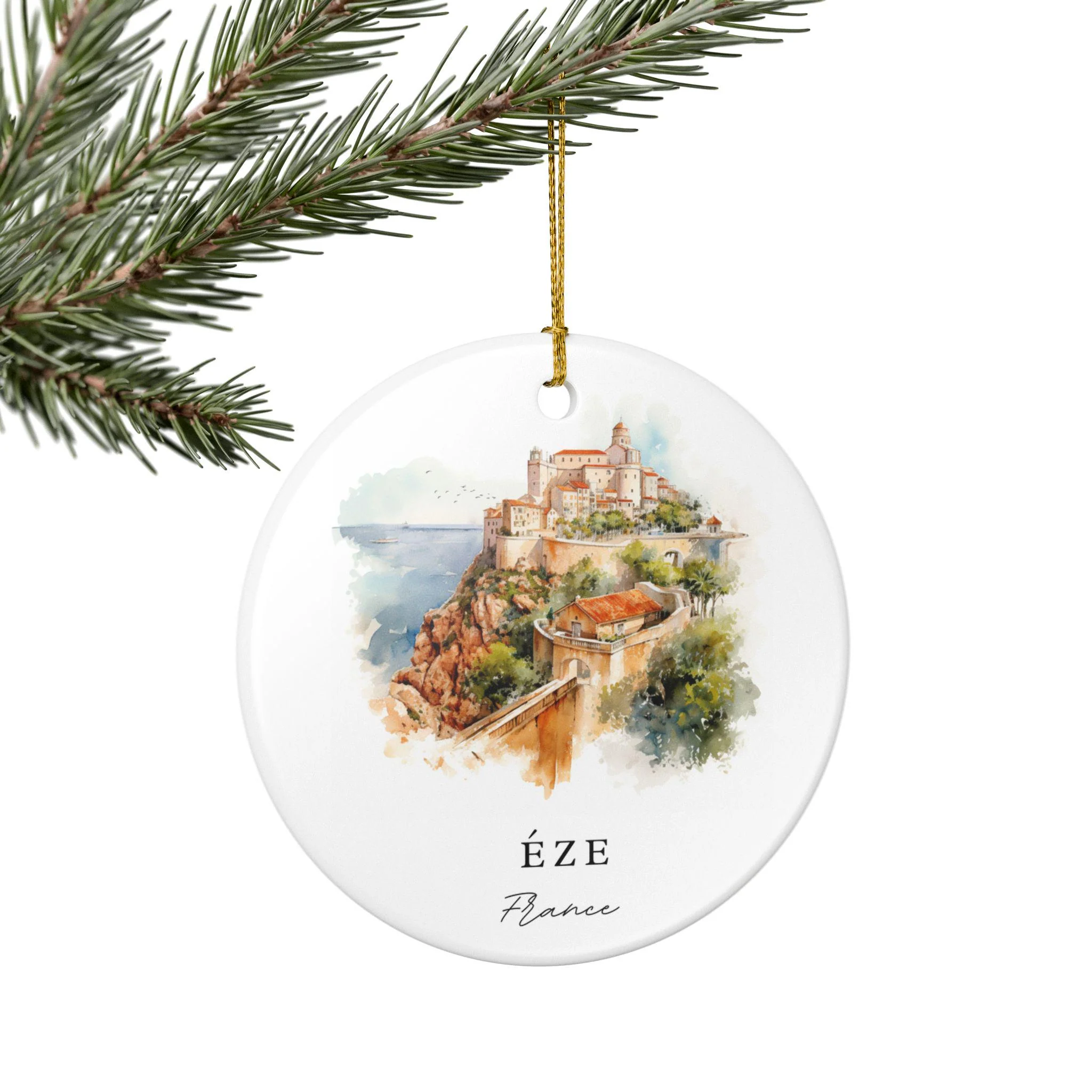 Eze France Ornament: Unique Éze France Souvenir, France Xmas Decor, and Authentic Éze France Gift - Image 5