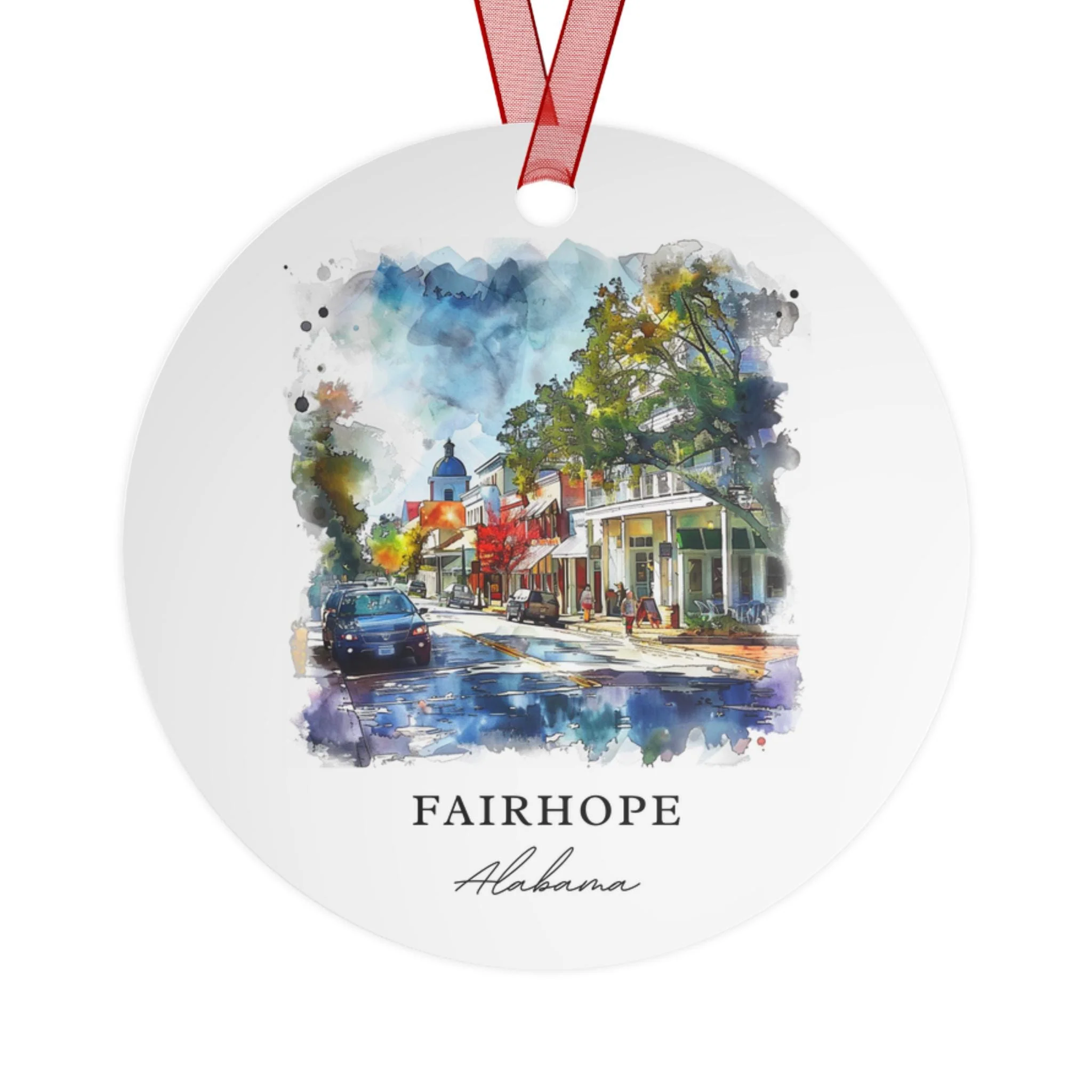 Fairhope AL Ornament: Unique Fairhope Souvenir, Fairhope Alabama Xmas Decor, and Authentic Fairhope AL Gift - Image 2