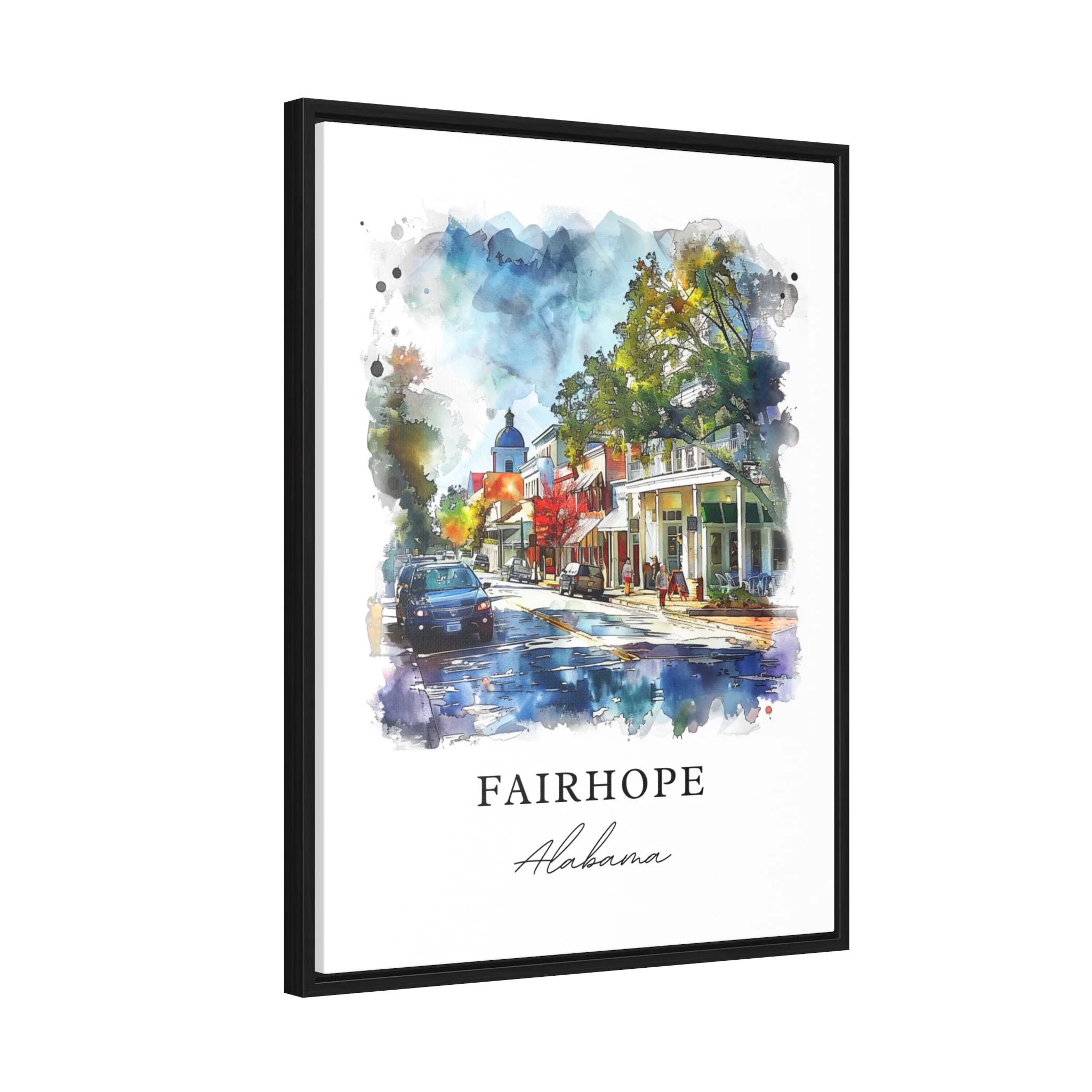 Fairhope, Alabama, Alabama – Watercolor Art Print - Image 6