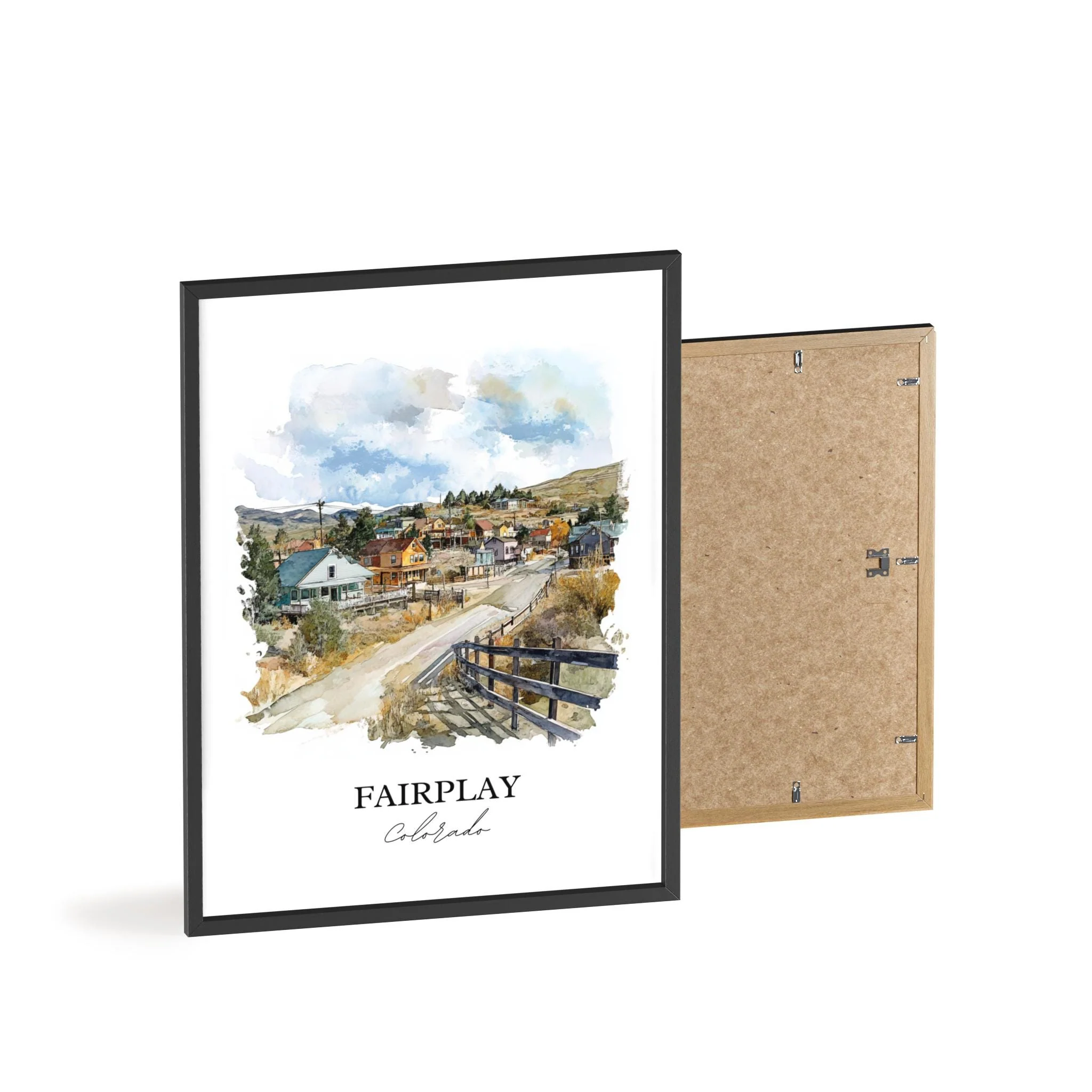 Fairplay, CO, USA – Watercolor Art Print - Image 8