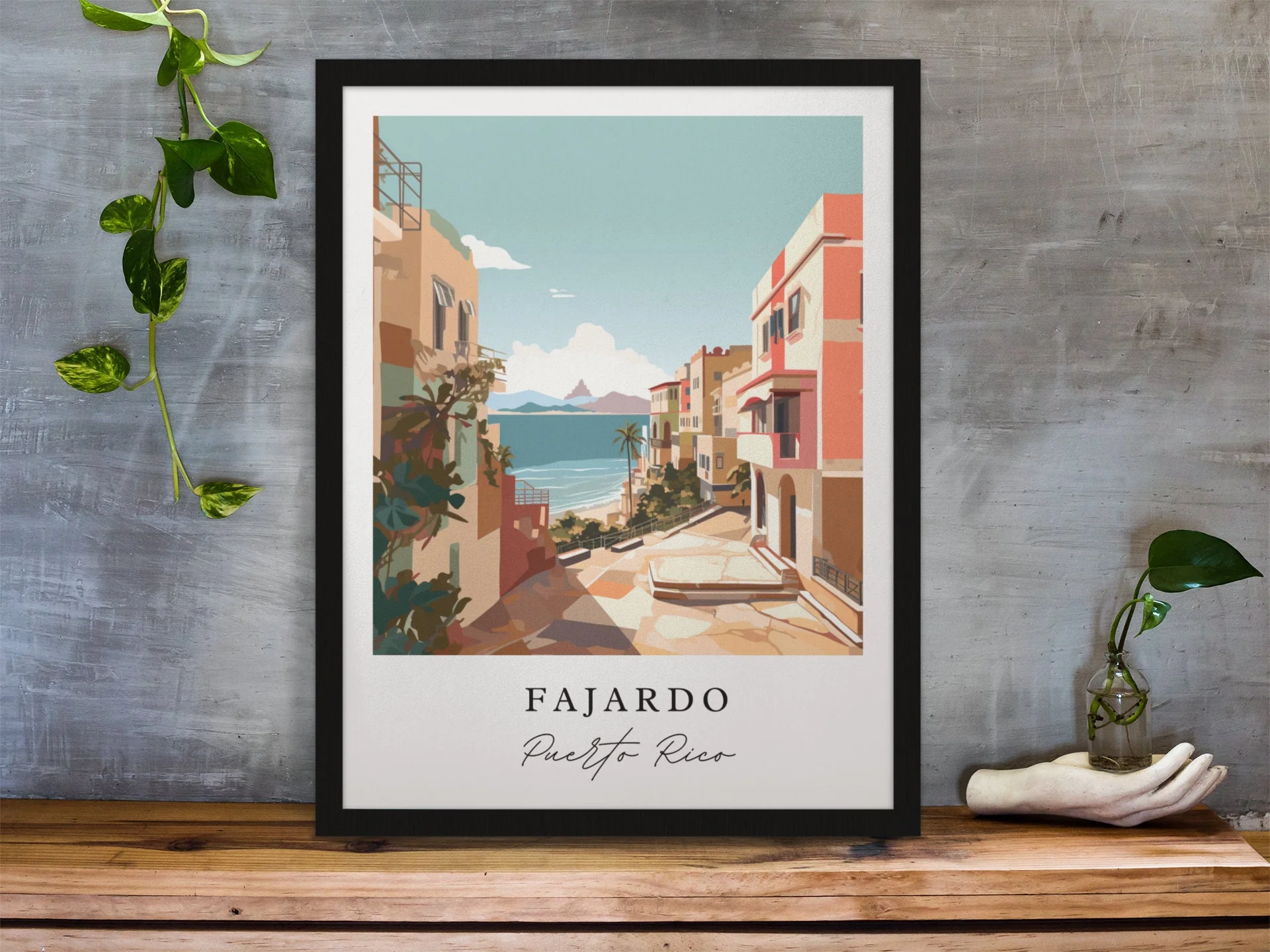 Fajardo, Puerto Rico – Watercolor Art Print - Image 5