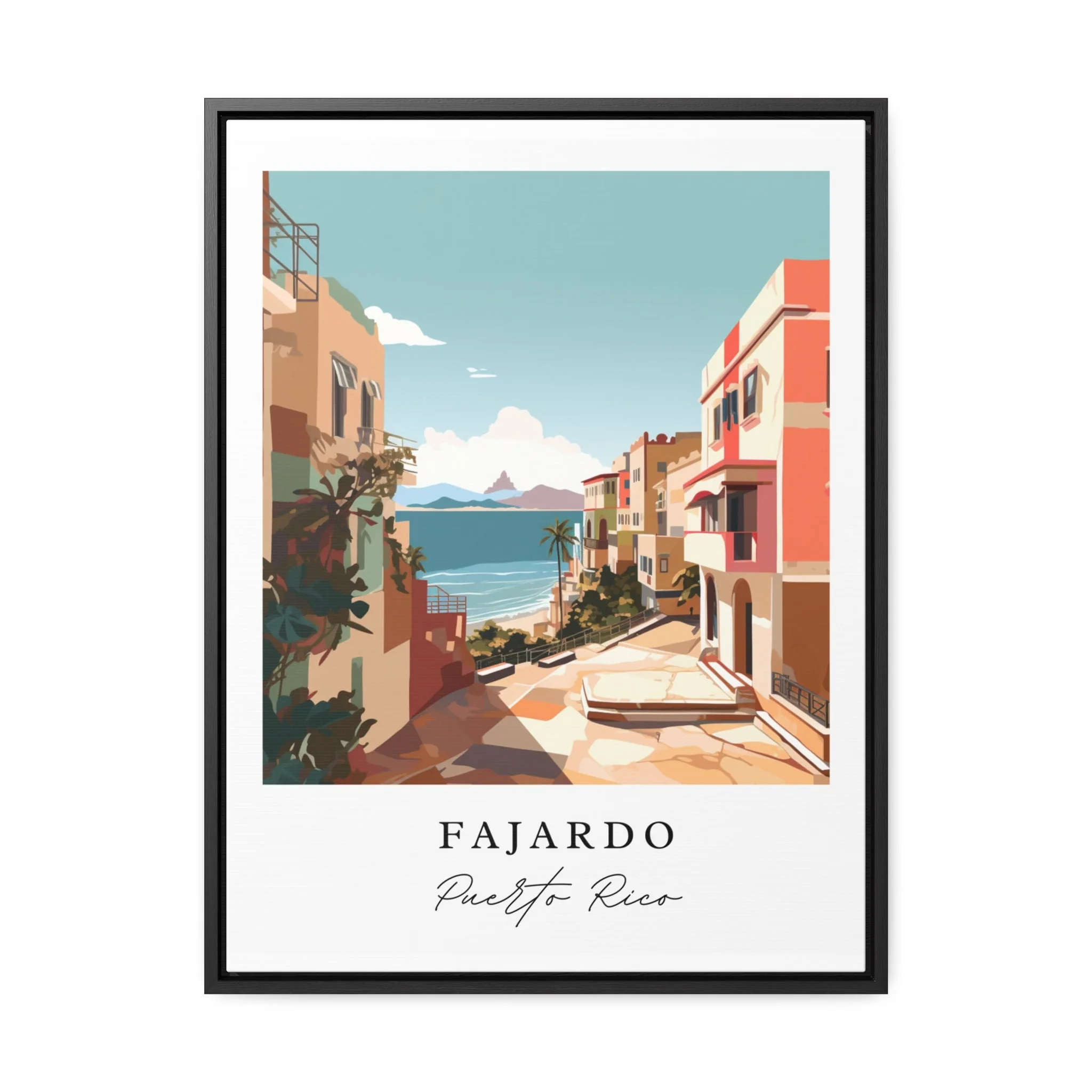 Fajardo, Puerto Rico – Watercolor Art Print - Image 6