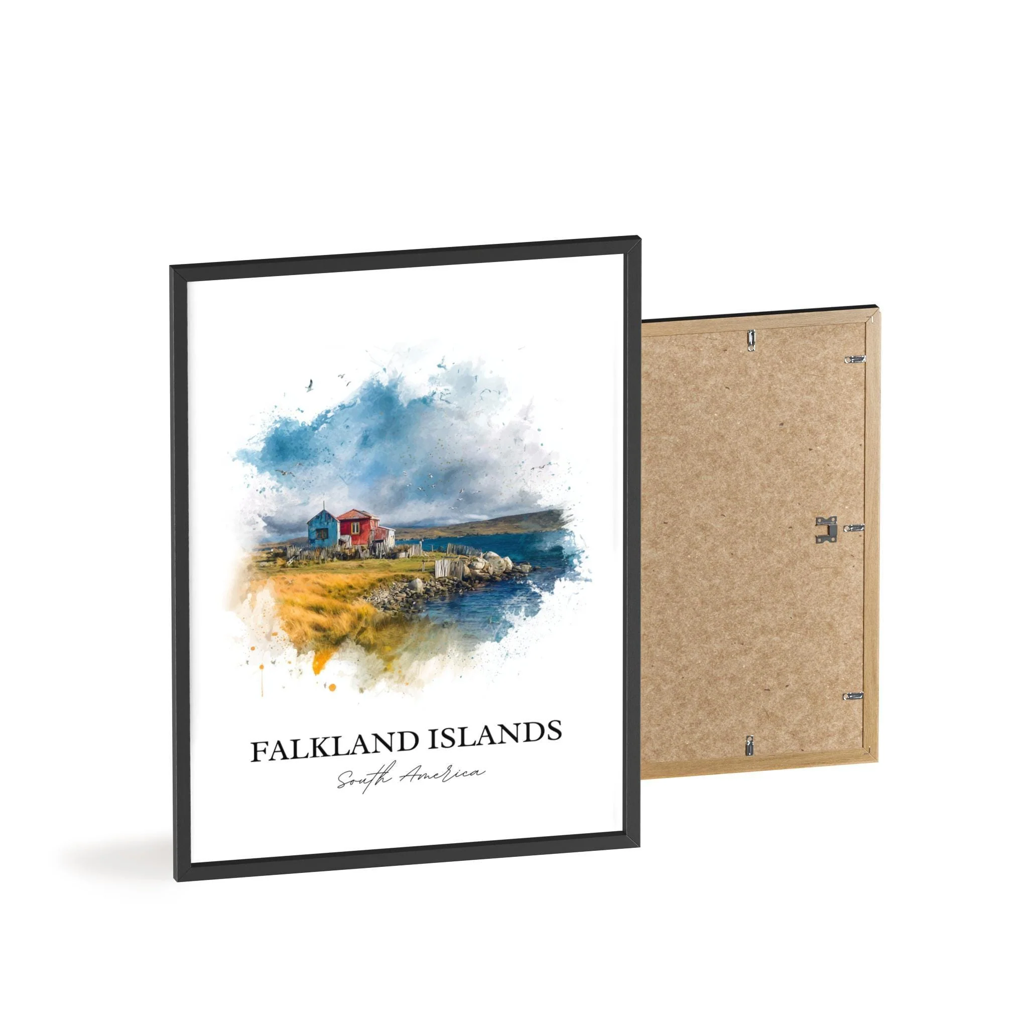 Falkland Islands, Islas Malvinas – Watercolor Art Print - Image 8