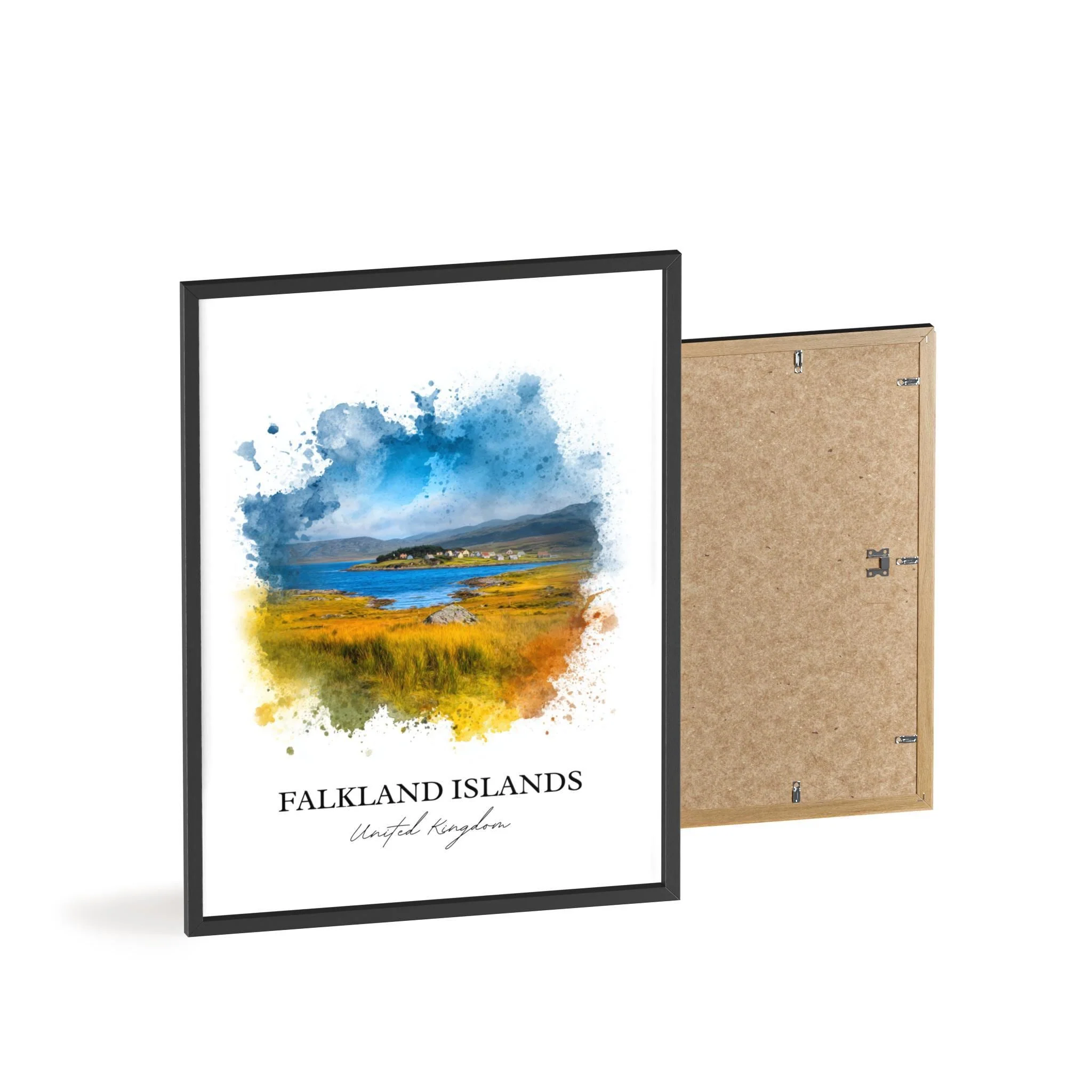 Falkland Islands, UK – Watercolor Art Print - Image 8