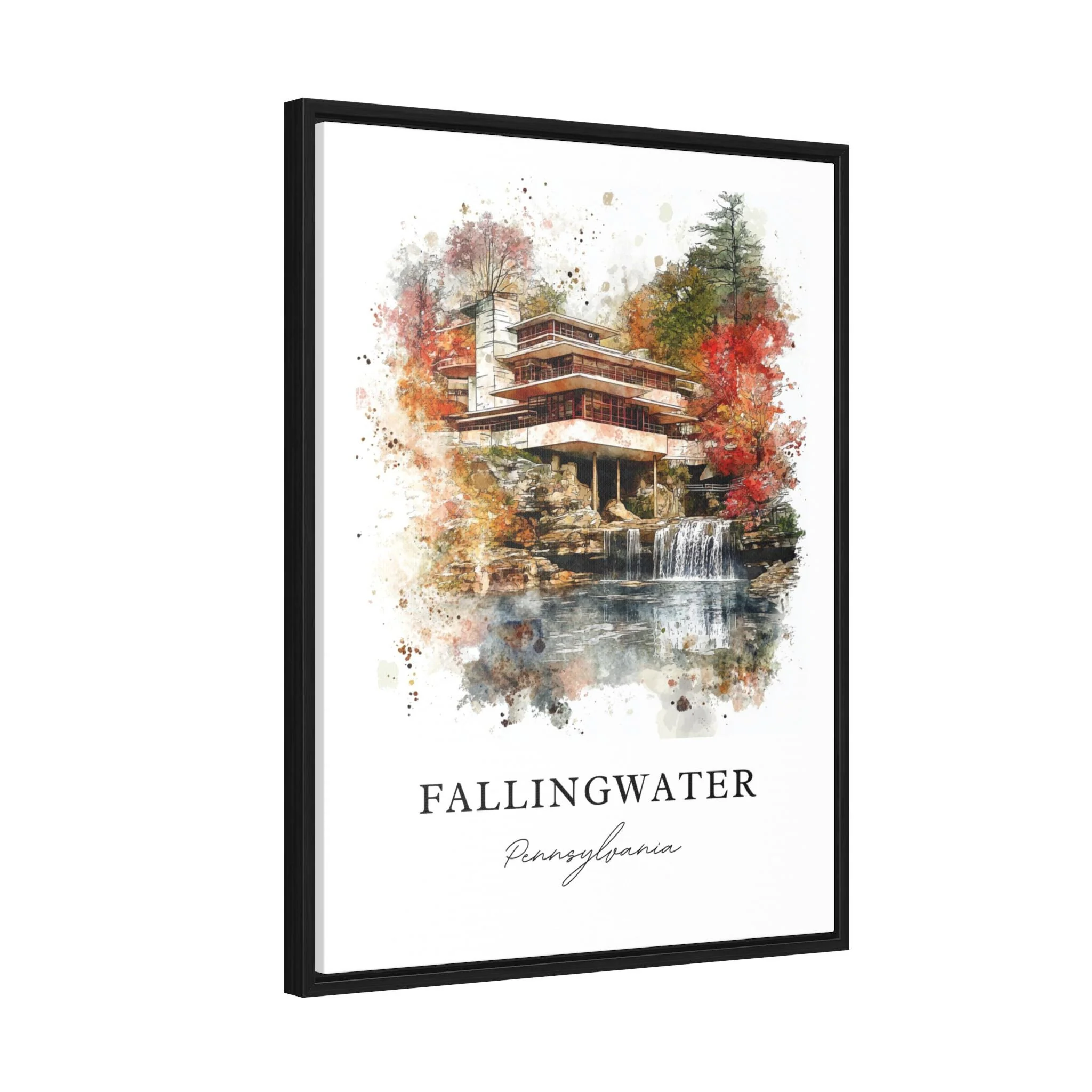 Fallingwater, Pennsylvania – Watercolor Art Print - Image 7