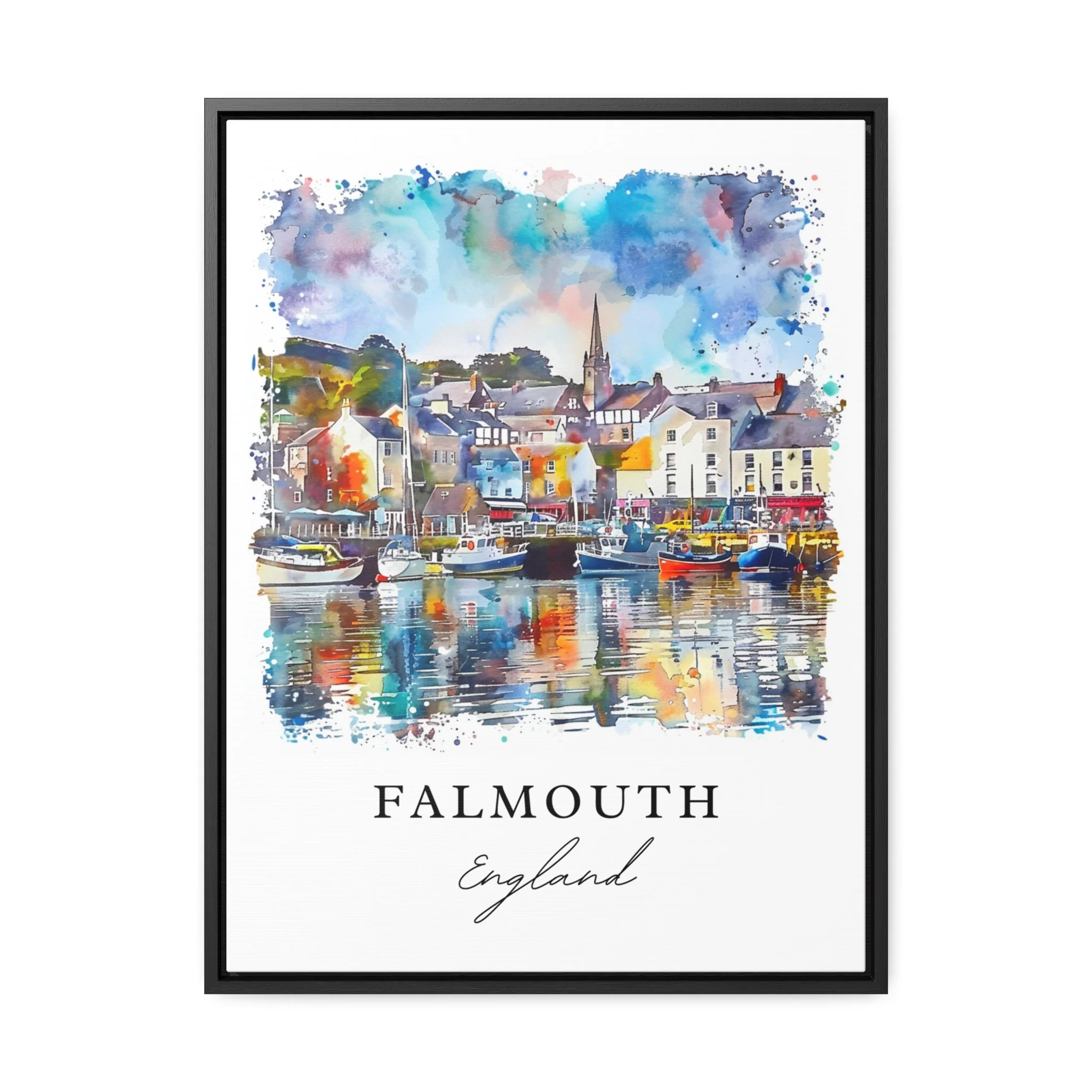 Falmouth, England – Watercolor Art Print - Image 5