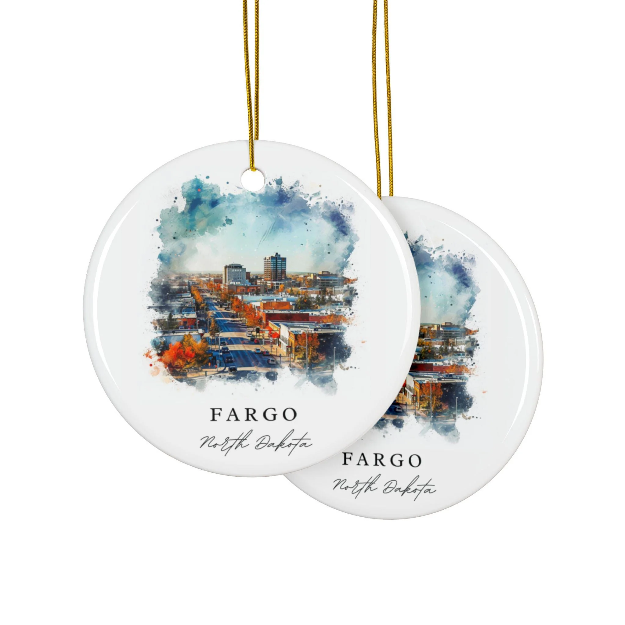 Fargo ND Ornament: Unique Fargo Souvenir, Fargo Xmas Decor, and Authentic Fargo North Dakota Gift - Image 2