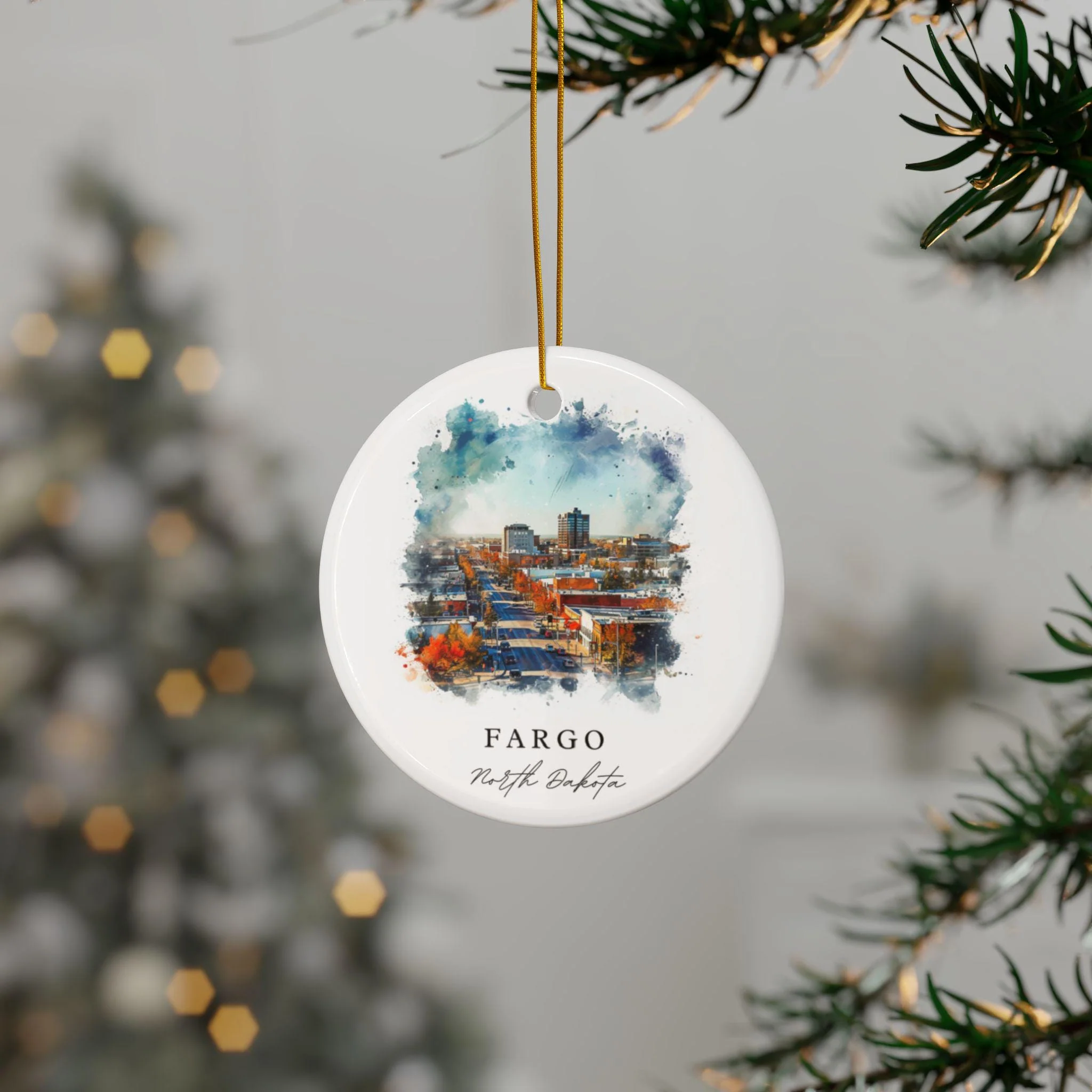 Fargo ND Ornament: Unique Fargo Souvenir, Fargo Xmas Decor, and Authentic Fargo North Dakota Gift - Image 3