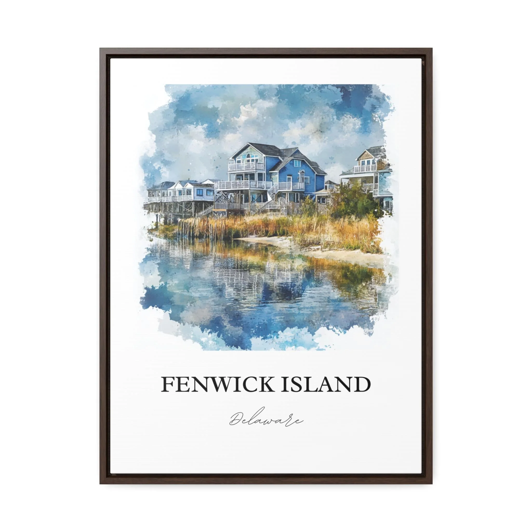 Fenwick Island, DE, USA – Watercolor Art Print - Image 7