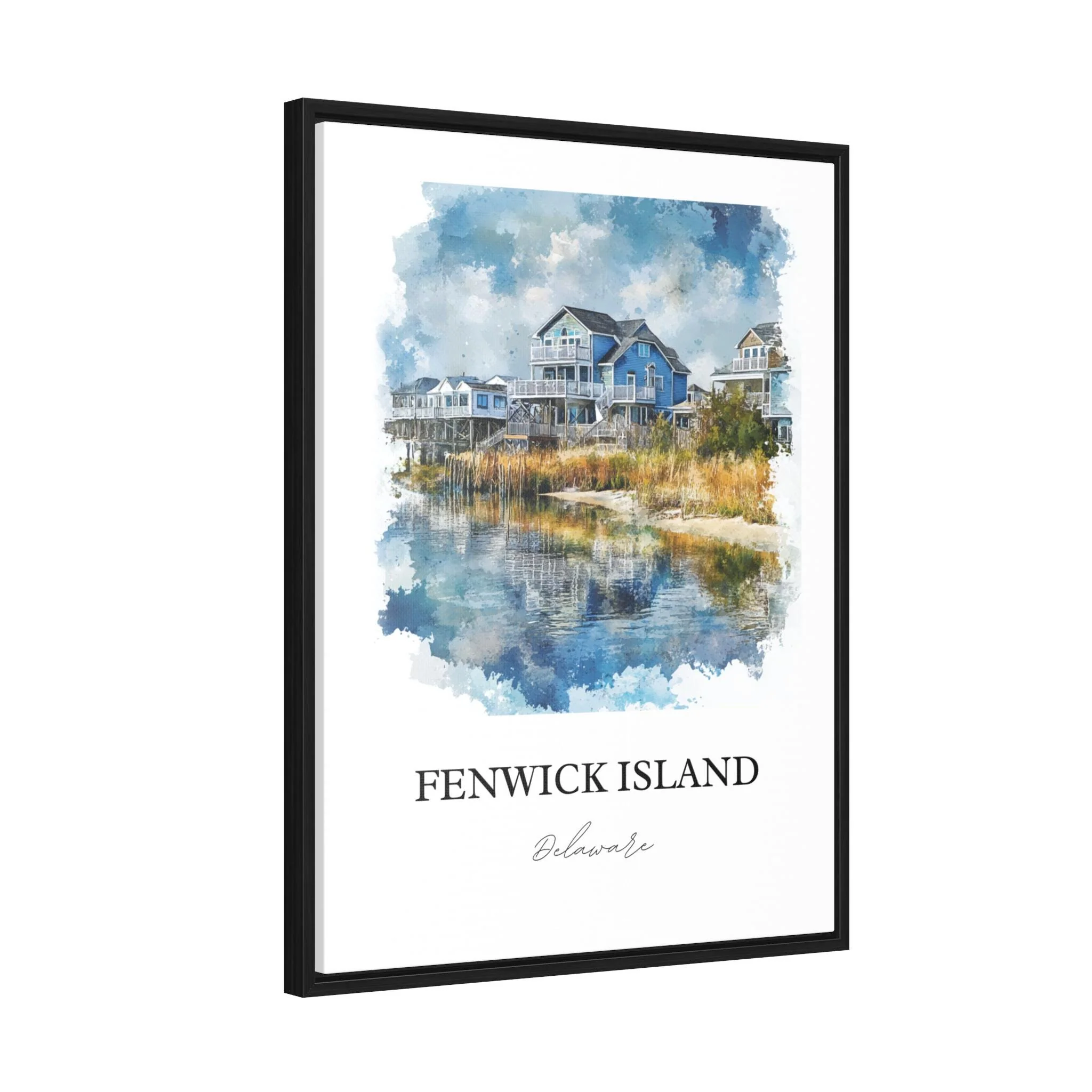 Fenwick Island, DE, USA – Watercolor Art Print - Image 8