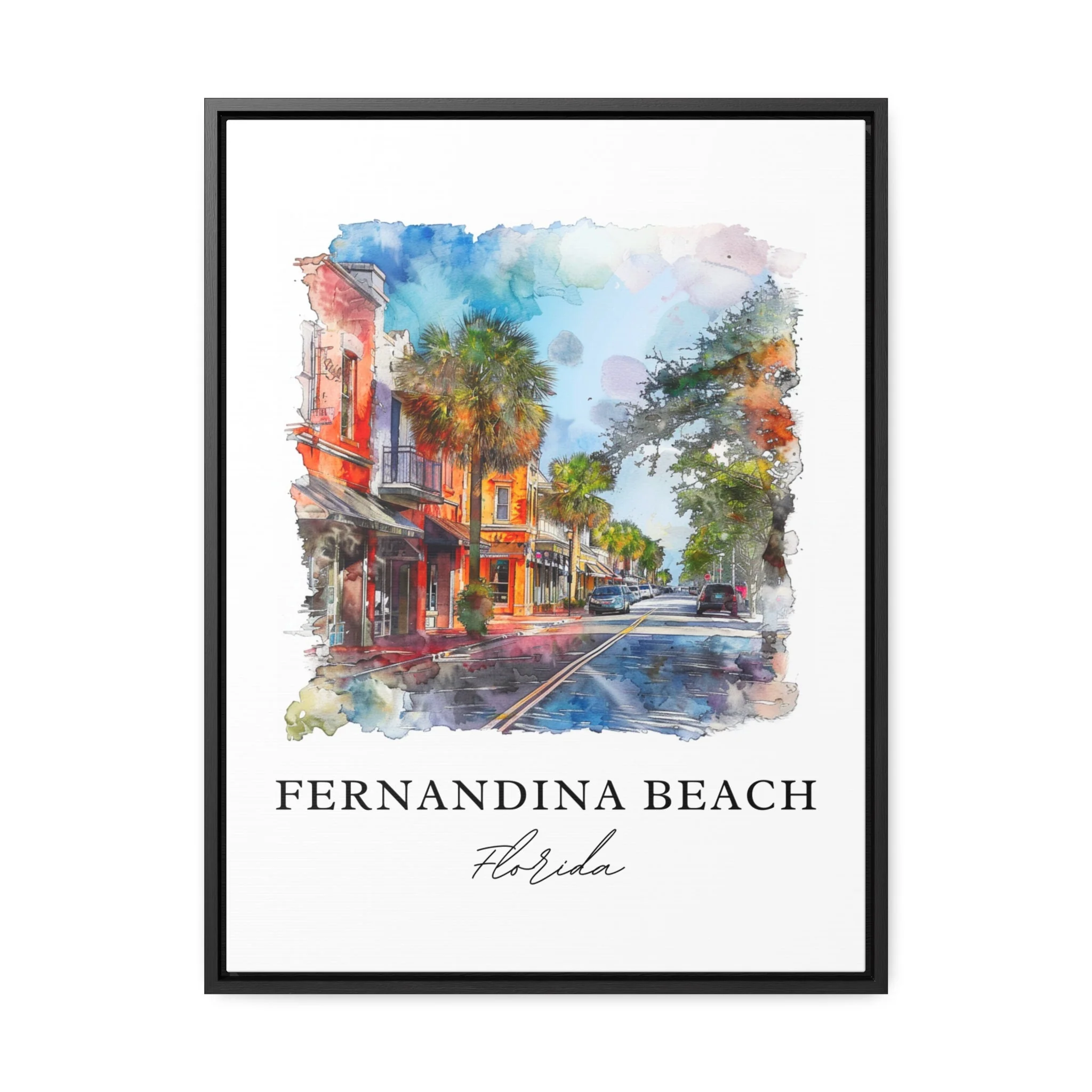Fernandina Beach, USA – Watercolor Art Print - Image 5