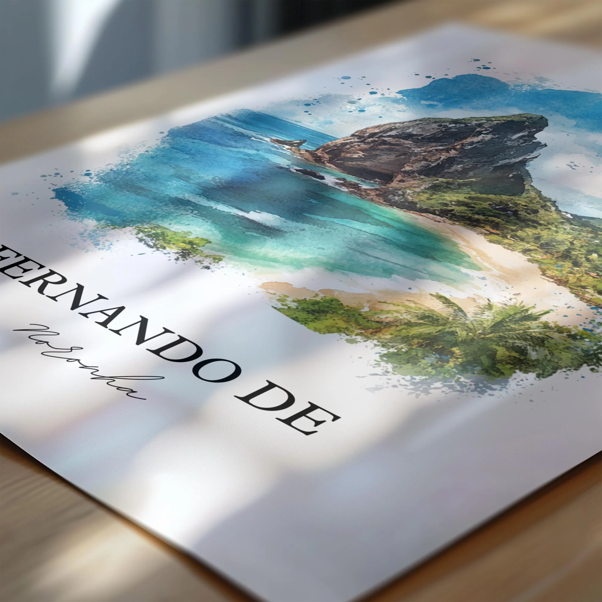 Fernando de Noronha, Brazil – Watercolor Art Print - Image 2