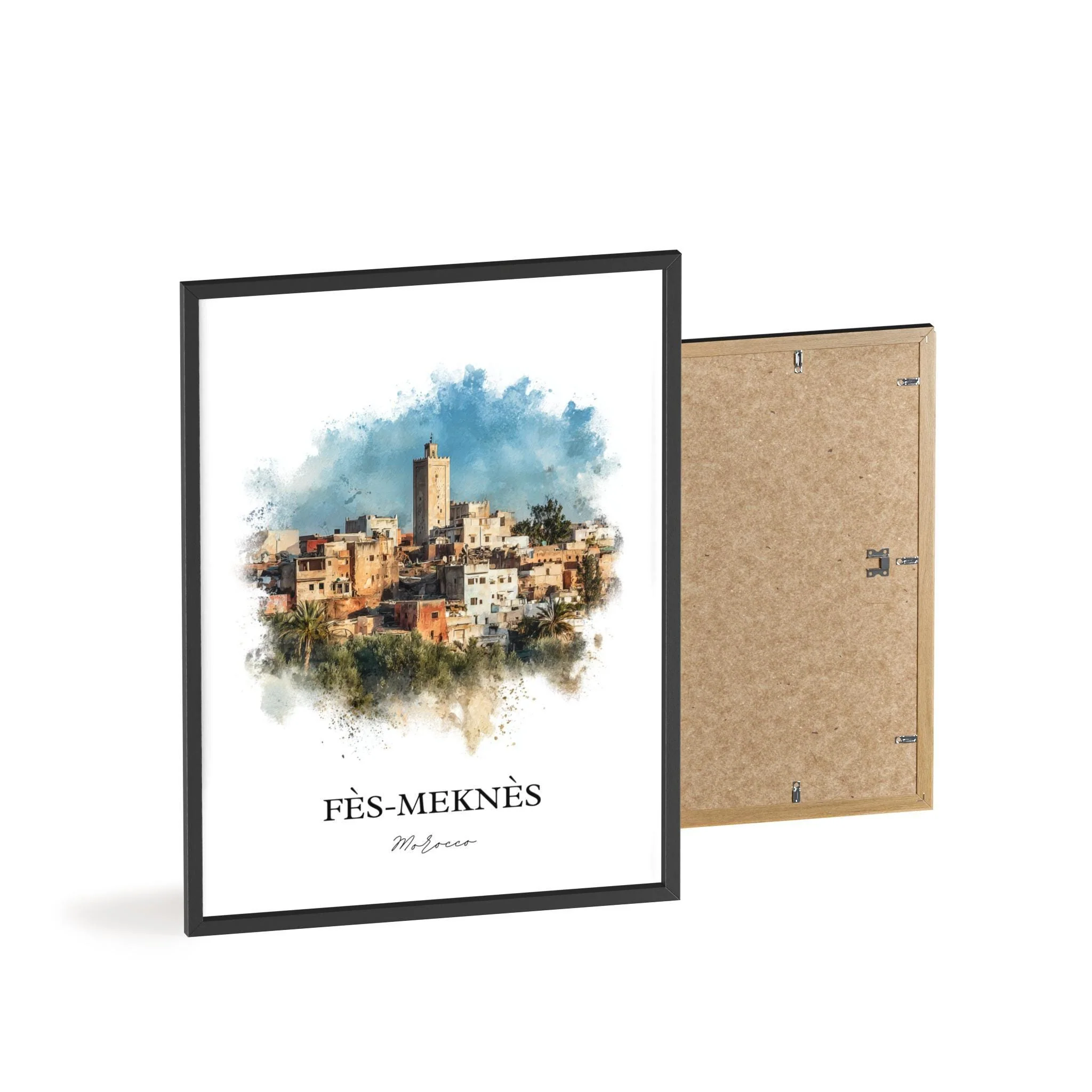 Fès-Meknès, Morocco – Watercolor Art Print - Image 8