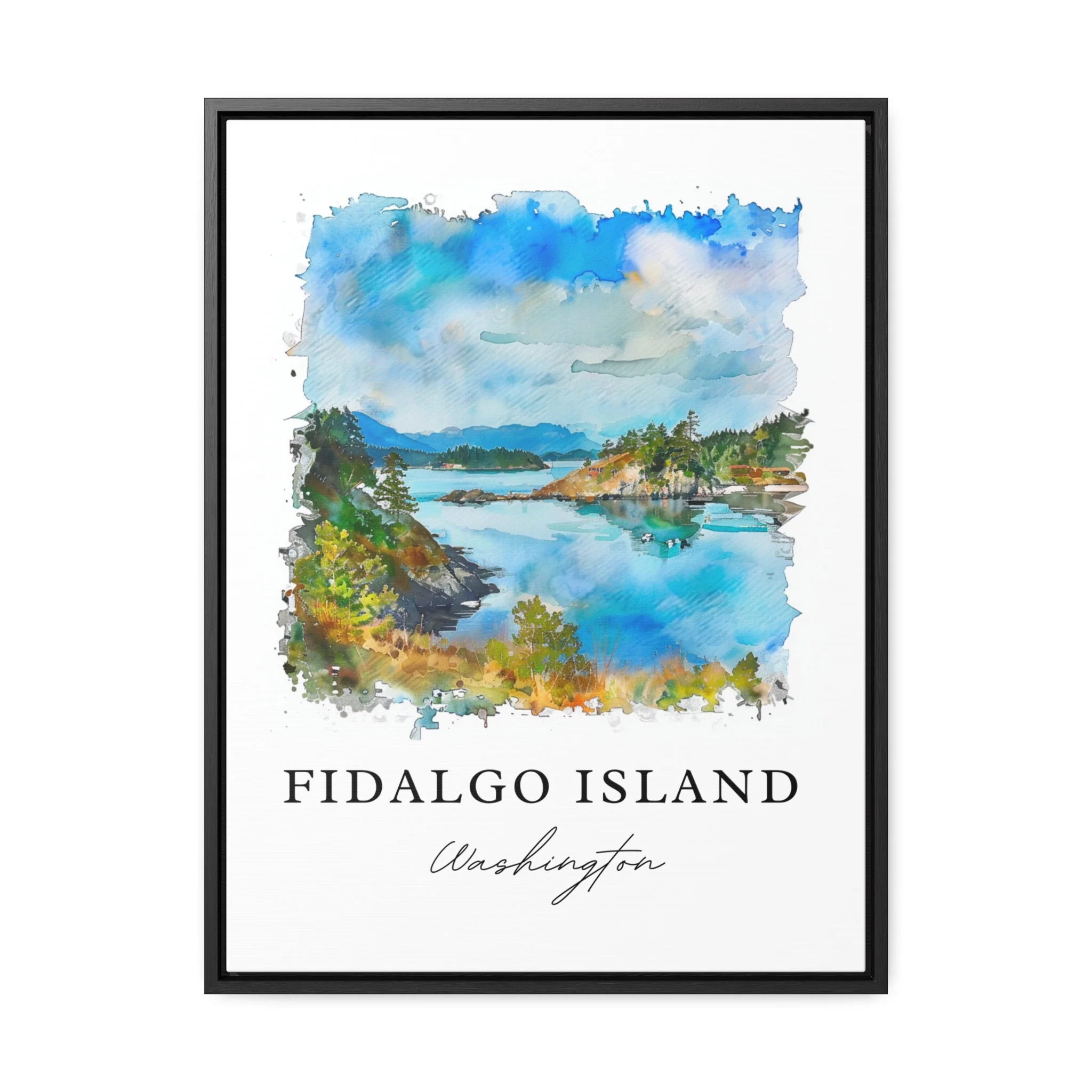 Fidalgo Island, USA – Watercolor Art Print - Image 6