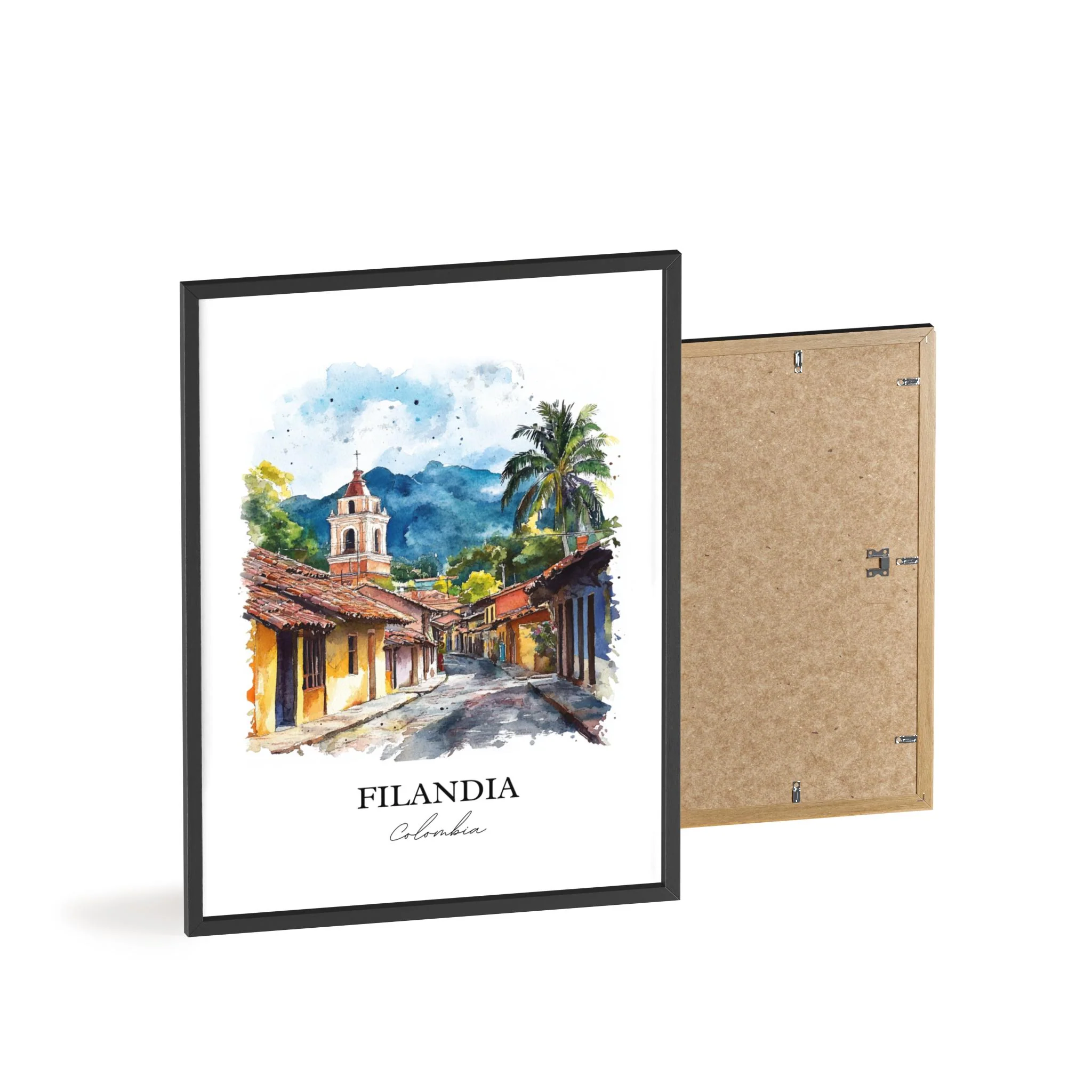 Filandia, Colombia – Watercolor Art Print - Image 8