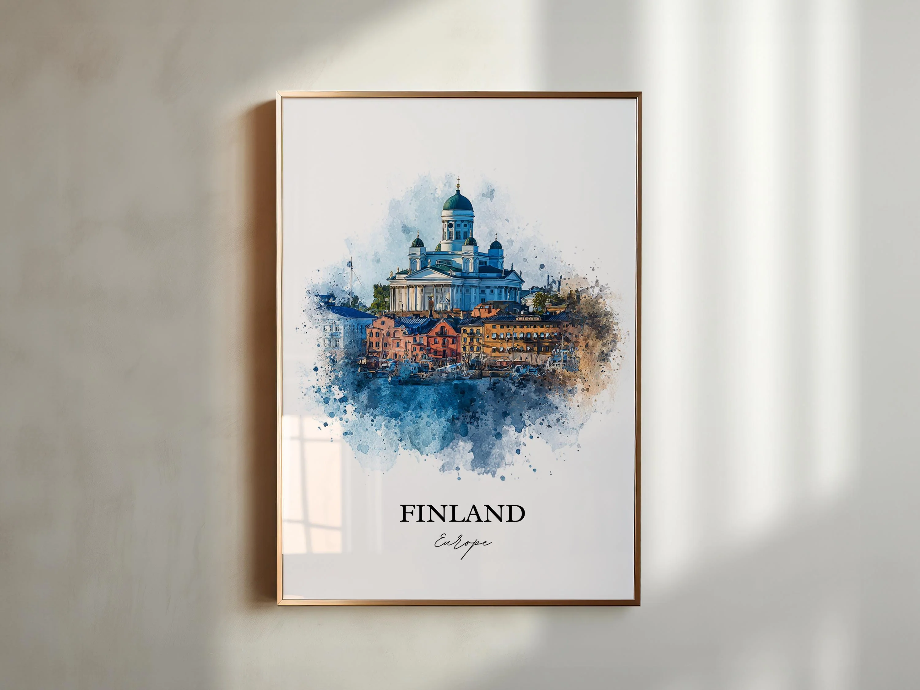 Finland, Finland – Watercolor Art Print - Image 3