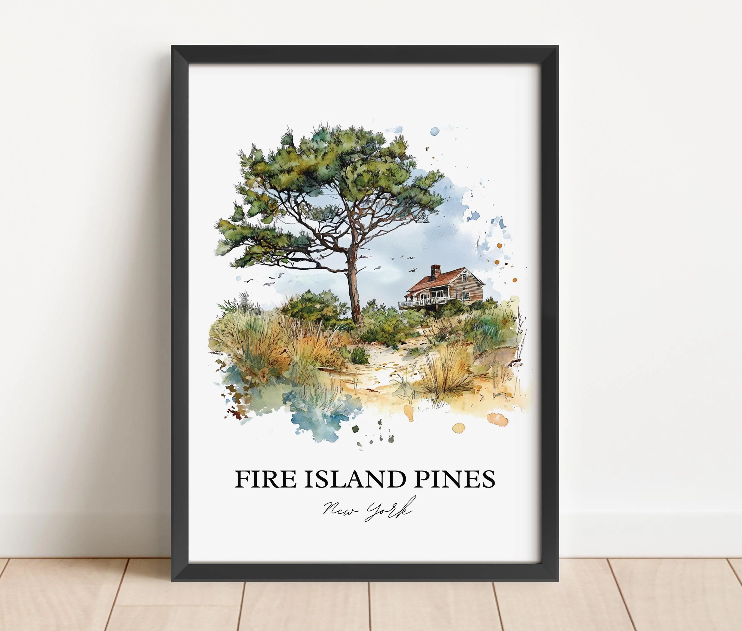 Fire Island, USA – Watercolor Art Print - Image 6