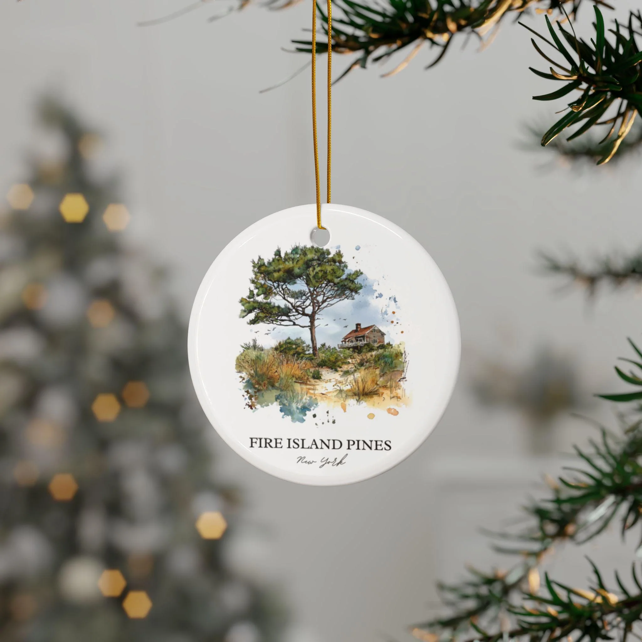Fire Island Ornament: Unique Fire Island NY Souvenir, Fire Island Xmas Decor, and Authentic Fire Island Pines Gift - Image 3