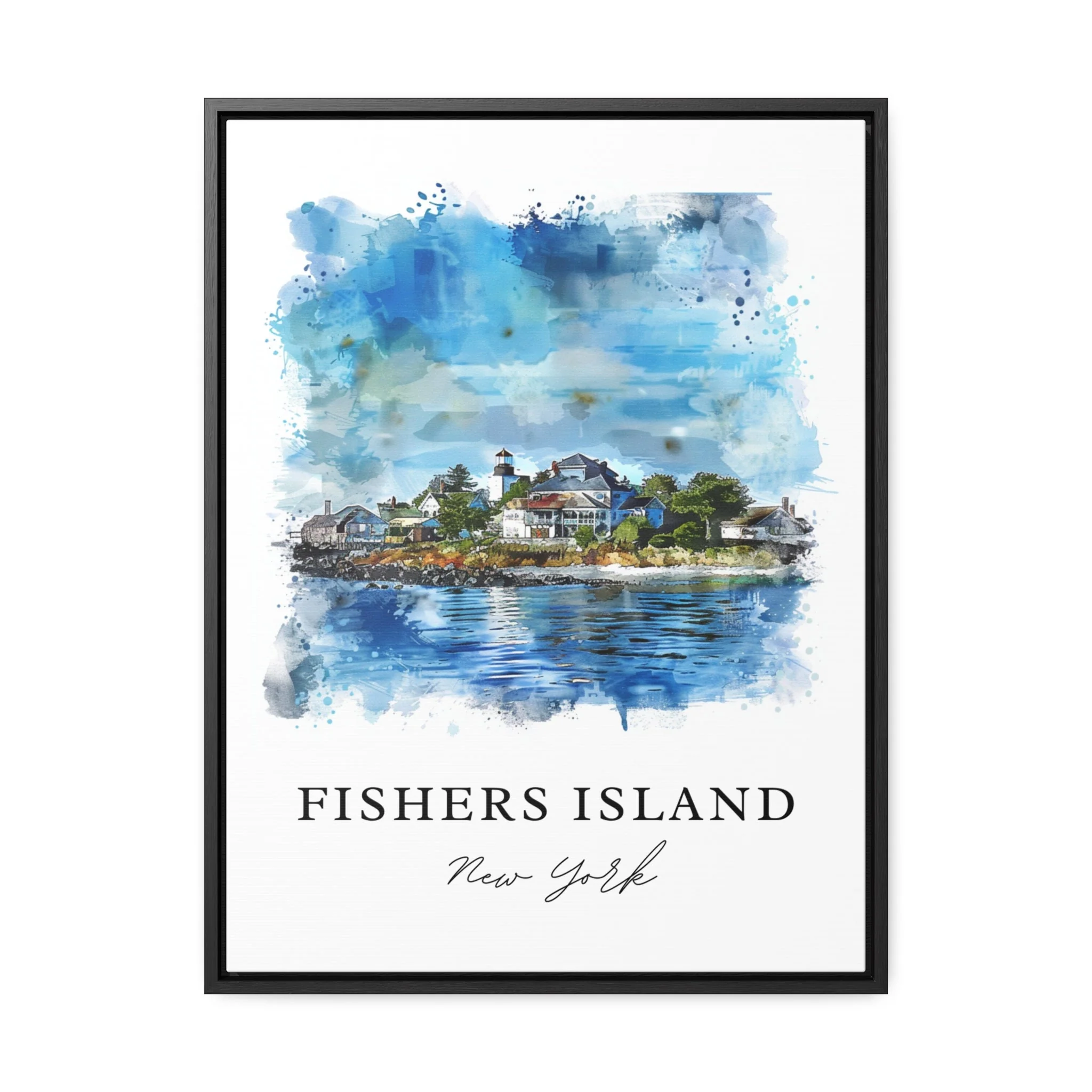 Fishers Island, NY, USA – Watercolor Art Print - Image 5