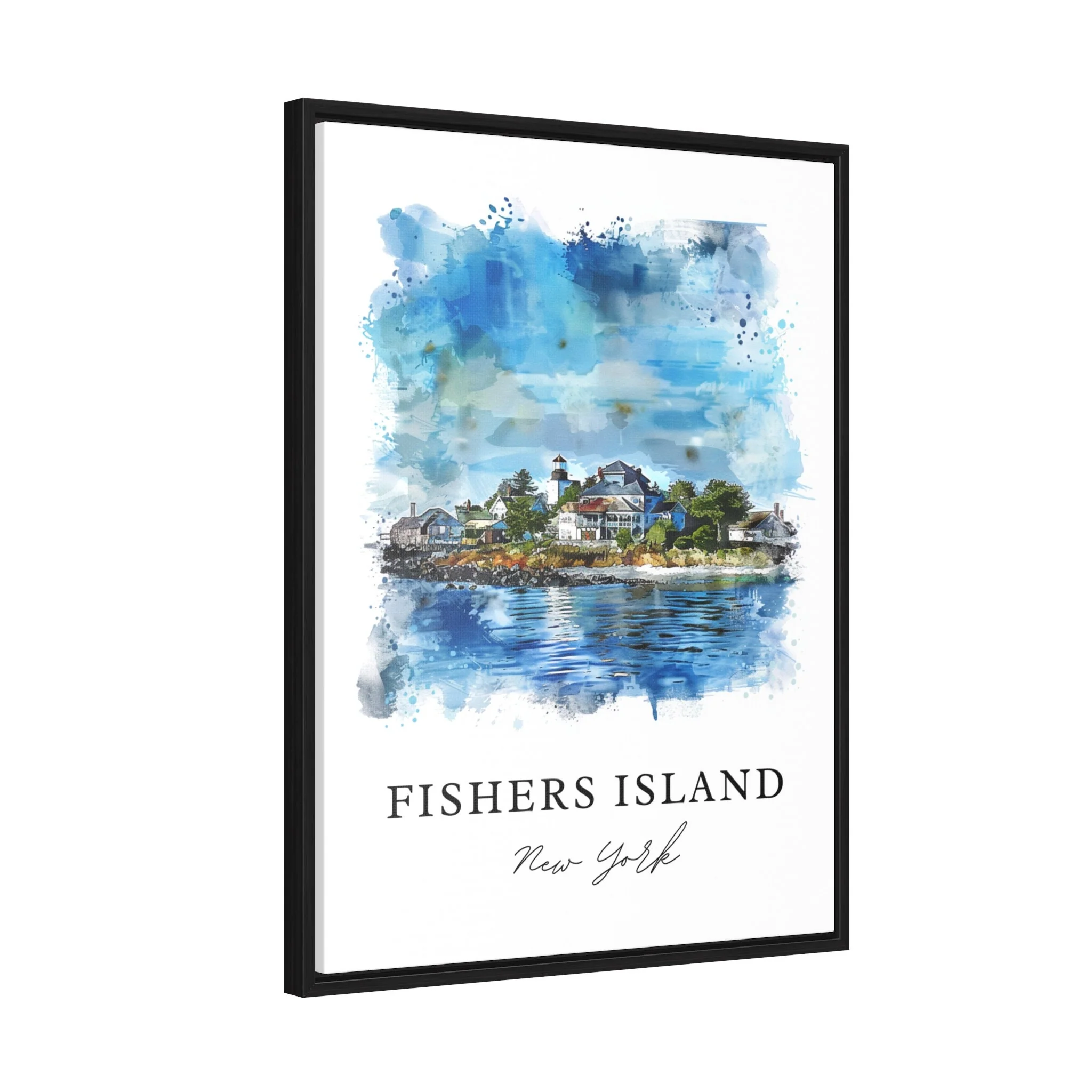 Fishers Island, NY, USA – Watercolor Art Print - Image 6