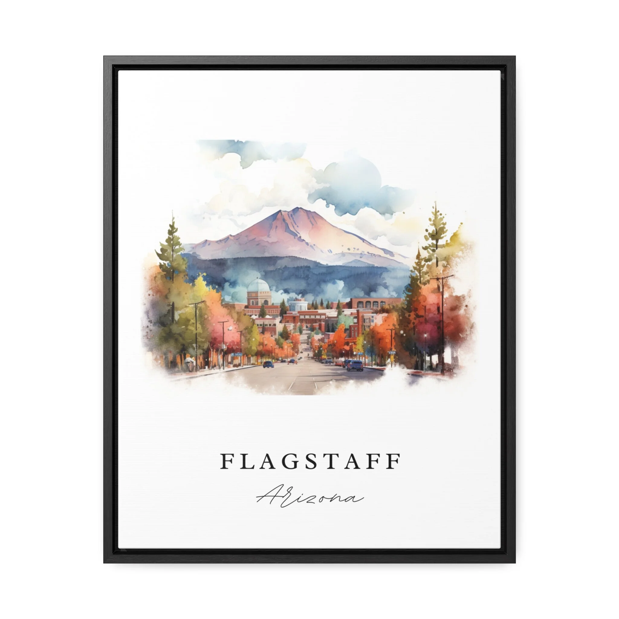 Flagstaff, Arizona – Watercolor Art Print - Image 2