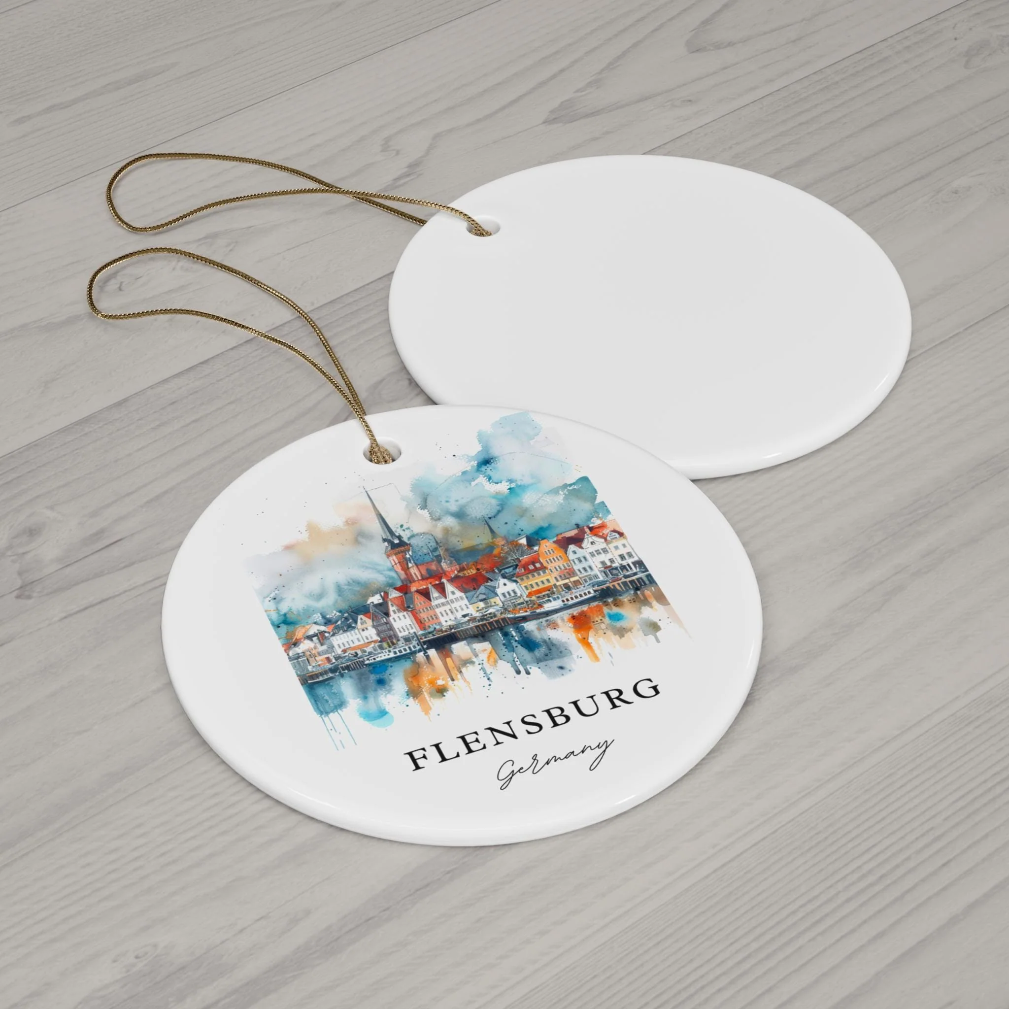 Flensburg Germany Ornament: Unique Flensburg Souvenir, Flensburg Xmas Decor, and Authentic Germany Christmas Gift - Image 2