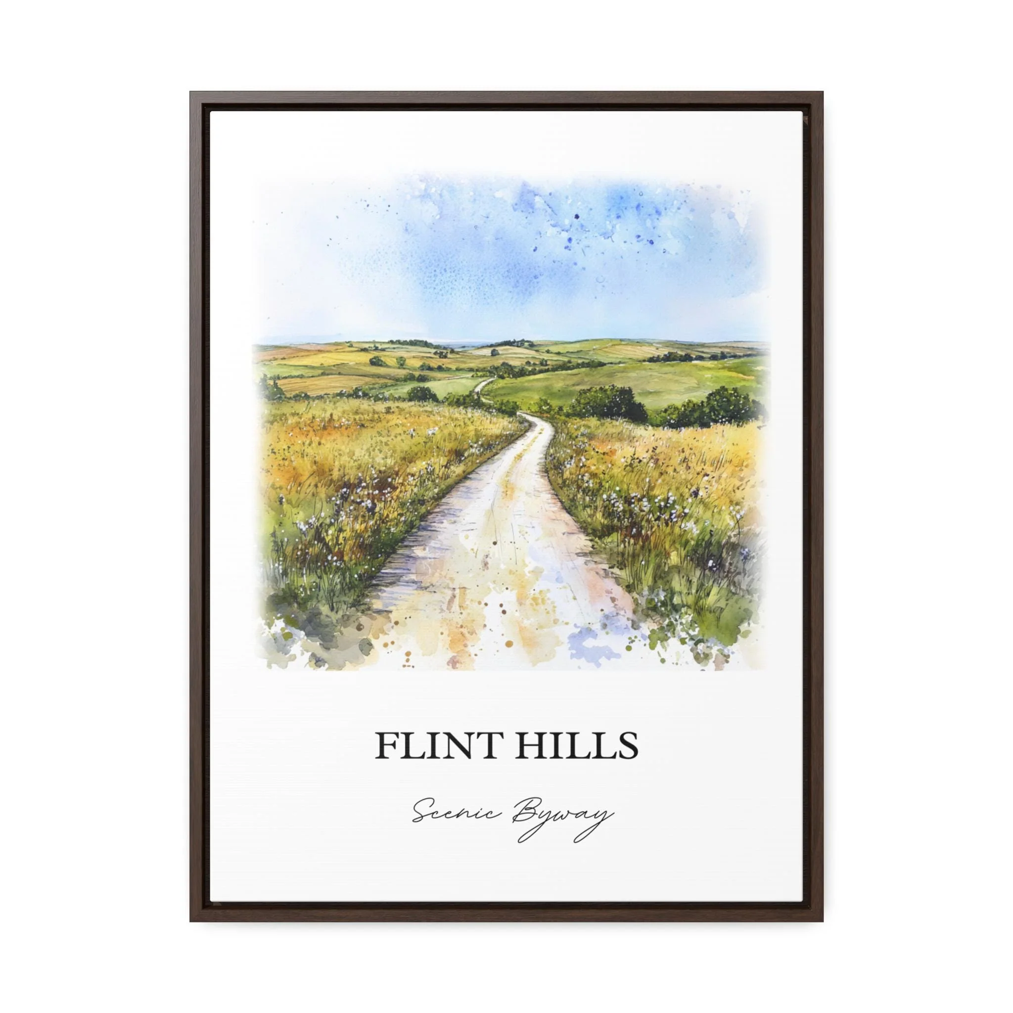Flint Hills, Kansas, USA – Watercolor Art Print - Image 7