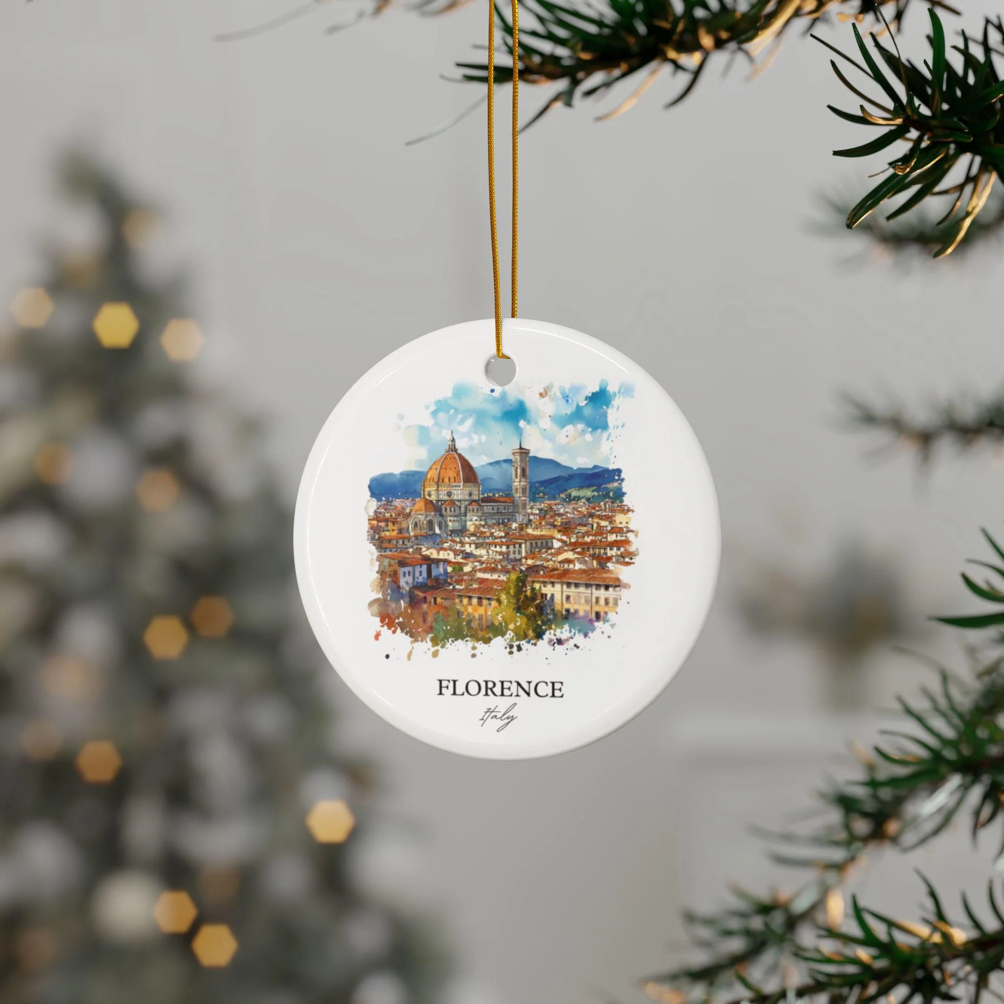 Florence Italy Ornament: Unique Florence Souvenir, Florence Xmas Decor, and Authentic Florence Italy Gift - Image 3