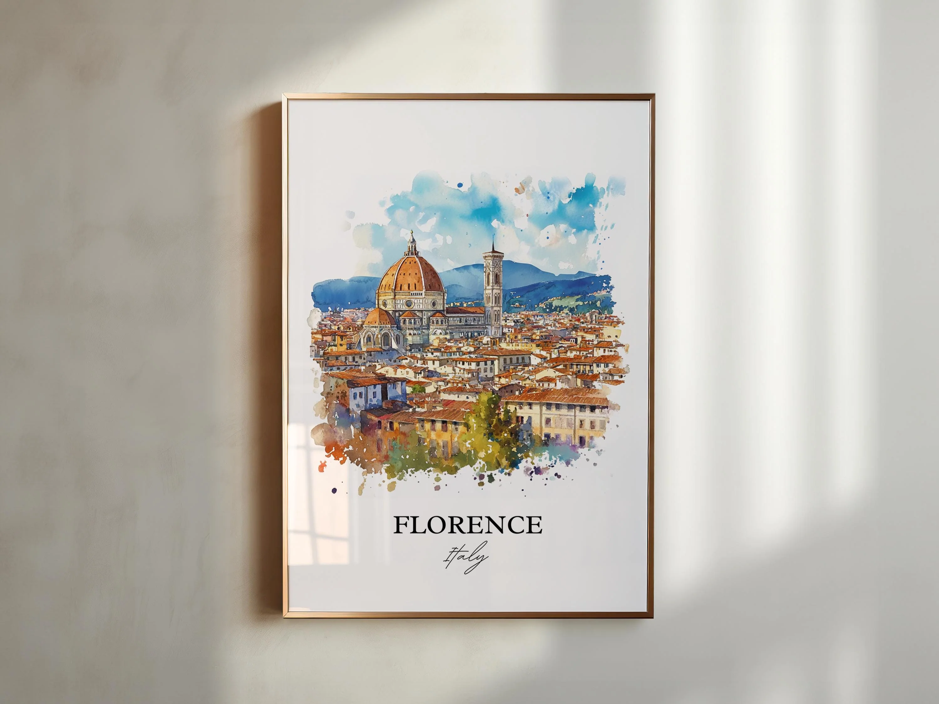 Florence, Italy – Watercolor Art Print - Image 6