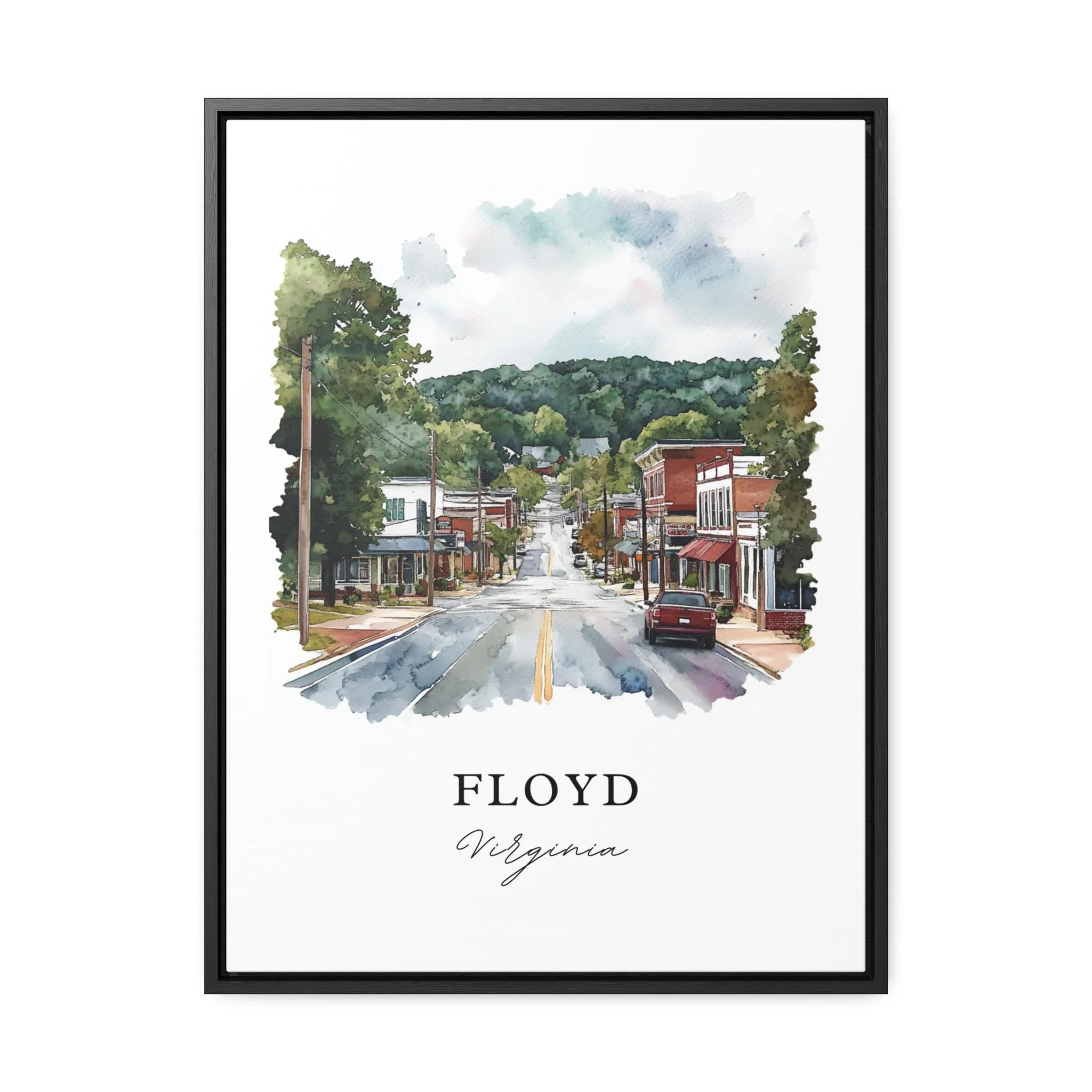 Floyd, Virginia – Watercolor Art Print - Image 5