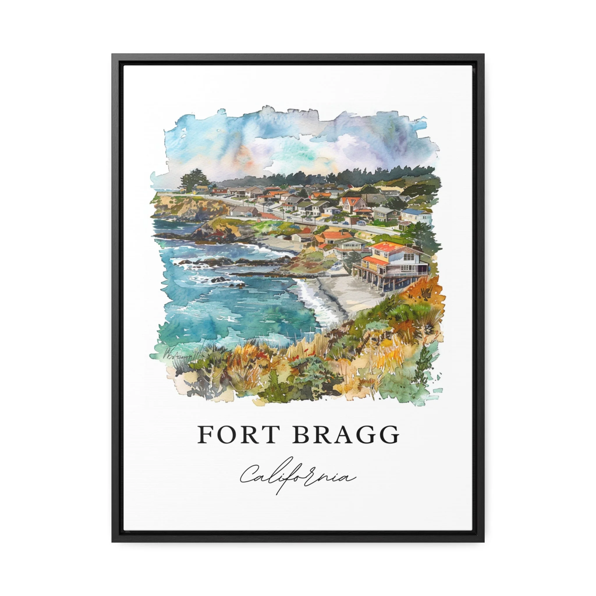 Fort Bragg, California – Watercolor Art Print - Image 5