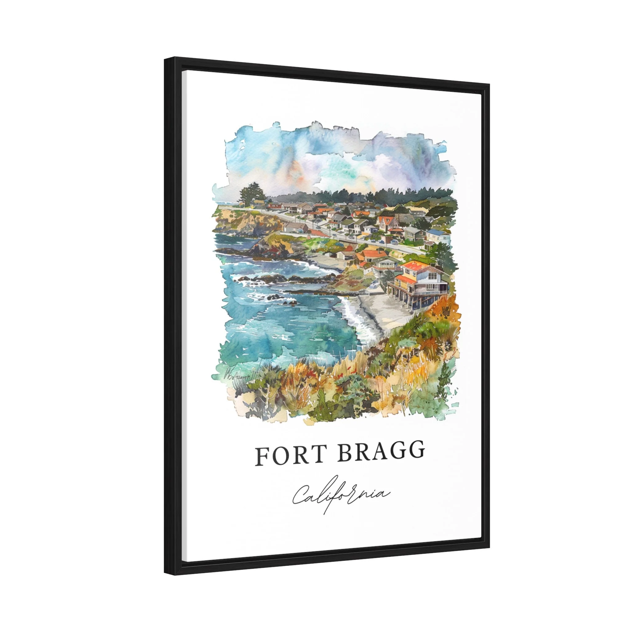 Fort Bragg, California – Watercolor Art Print - Image 6